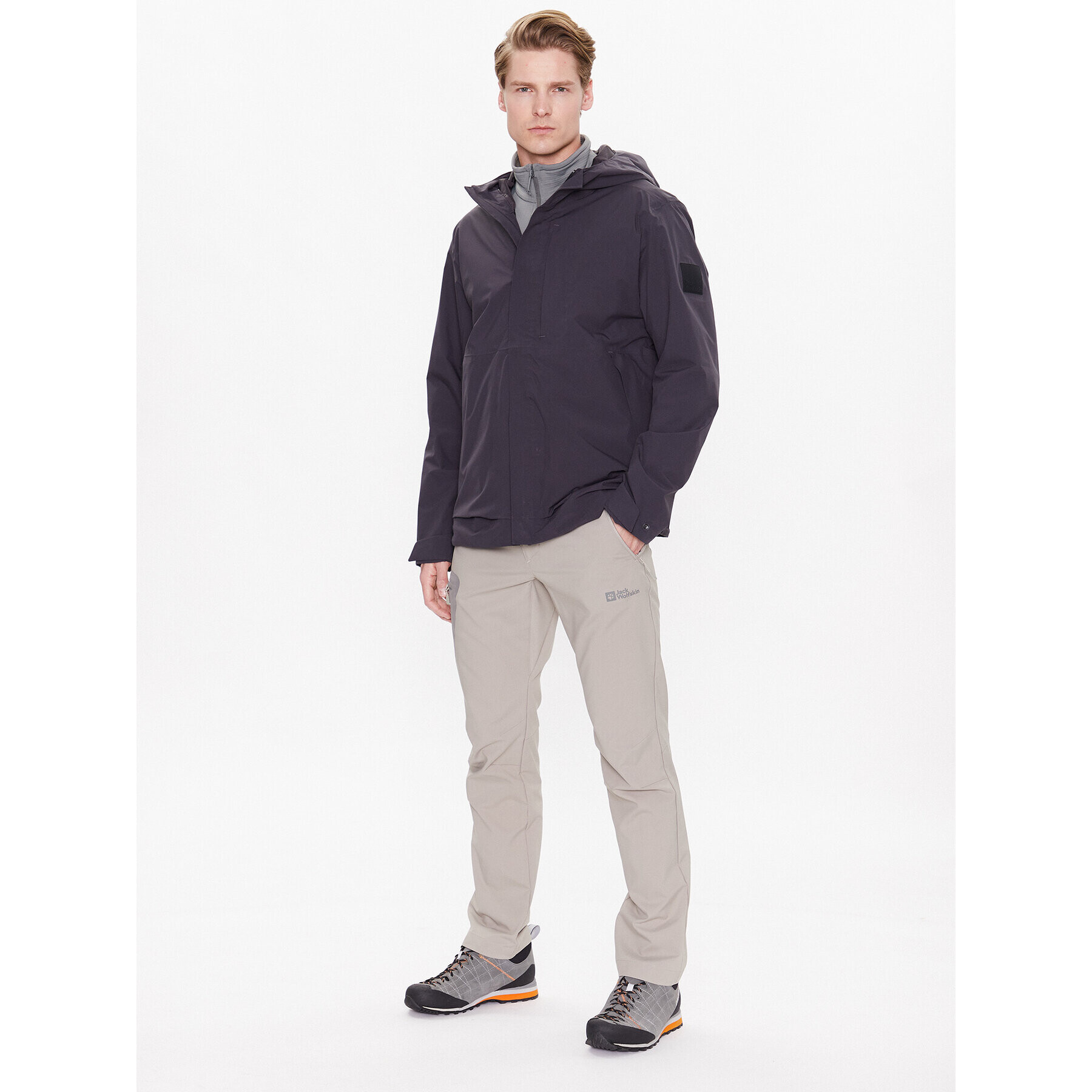 Jack Wolfskin Outdoorové kalhoty Active 1508251 Zelená Regular Fit - Pepit.cz