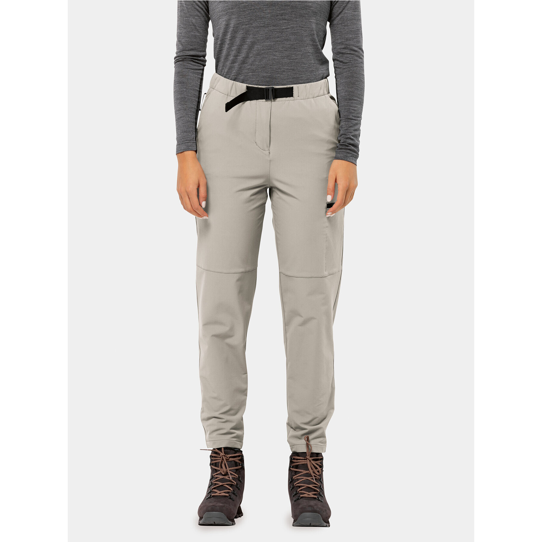 Jack Wolfskin Outdoorové kalhoty Wandermood Pants 1508441 Šedá Regular Fit - Pepit.cz