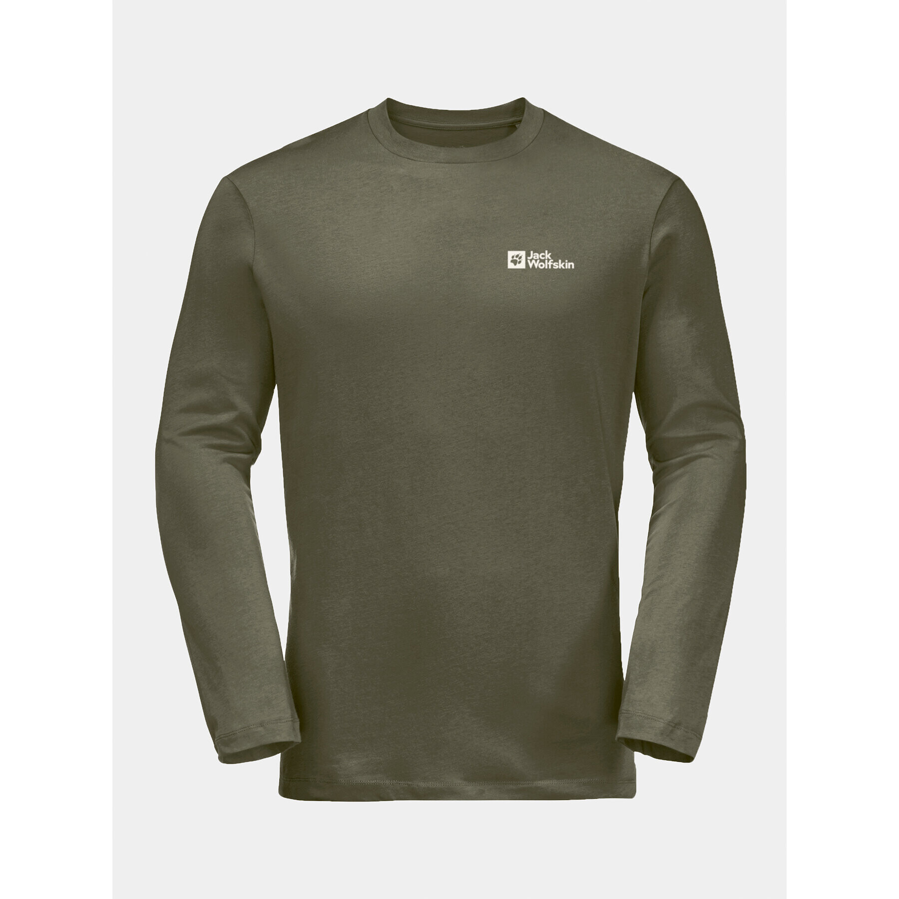 Jack Wolfskin S dlouhým rukávem Essential Longsleeve 1808821 Khaki Regular Fit - Pepit.cz