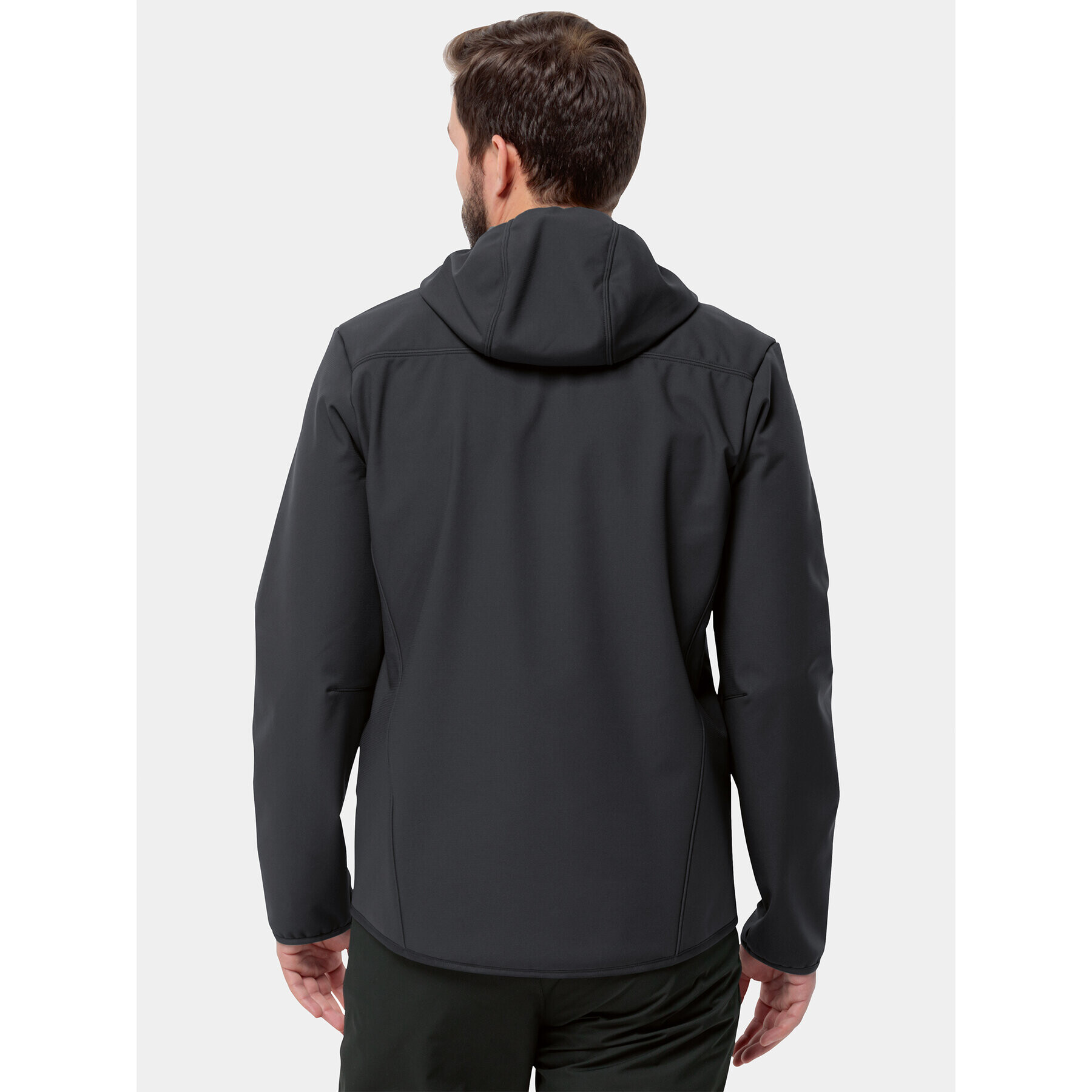 Jack Wolfskin Softshellová bunda Bornberg Hoody 1307471 Černá Regular Fit - Pepit.cz