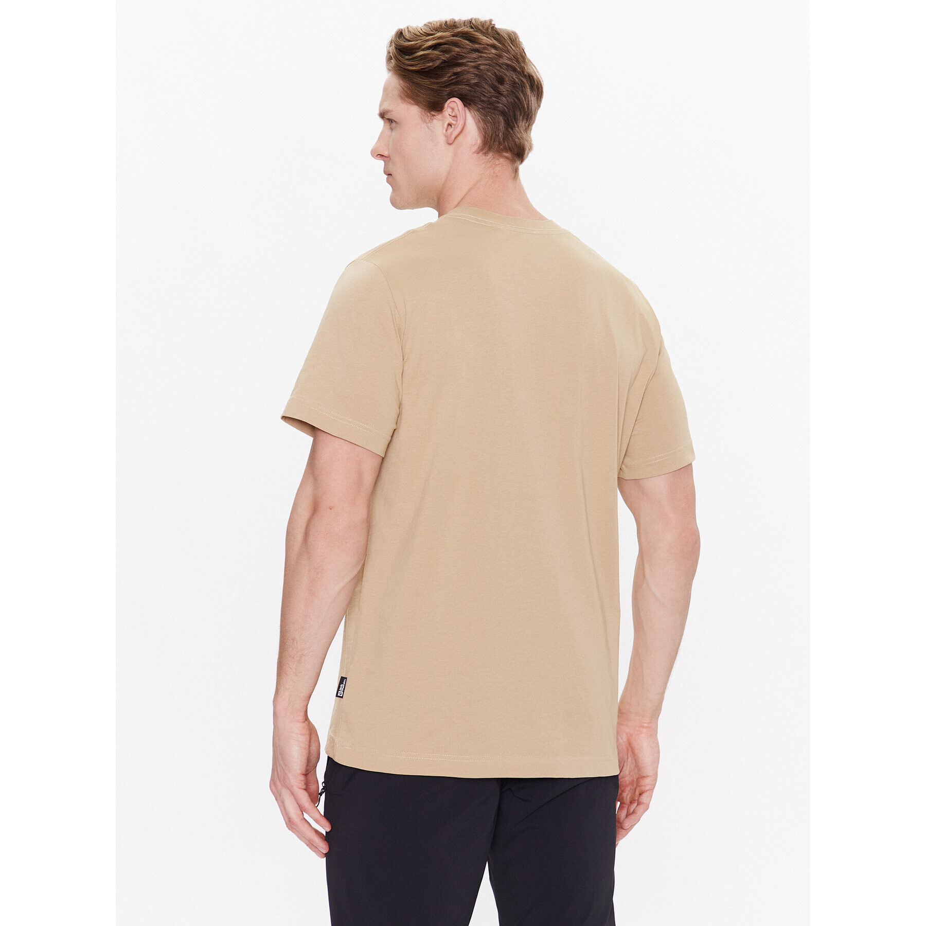 Jack Wolfskin T-Shirt Brand 1809021 Béžová Regular Fit - Pepit.cz