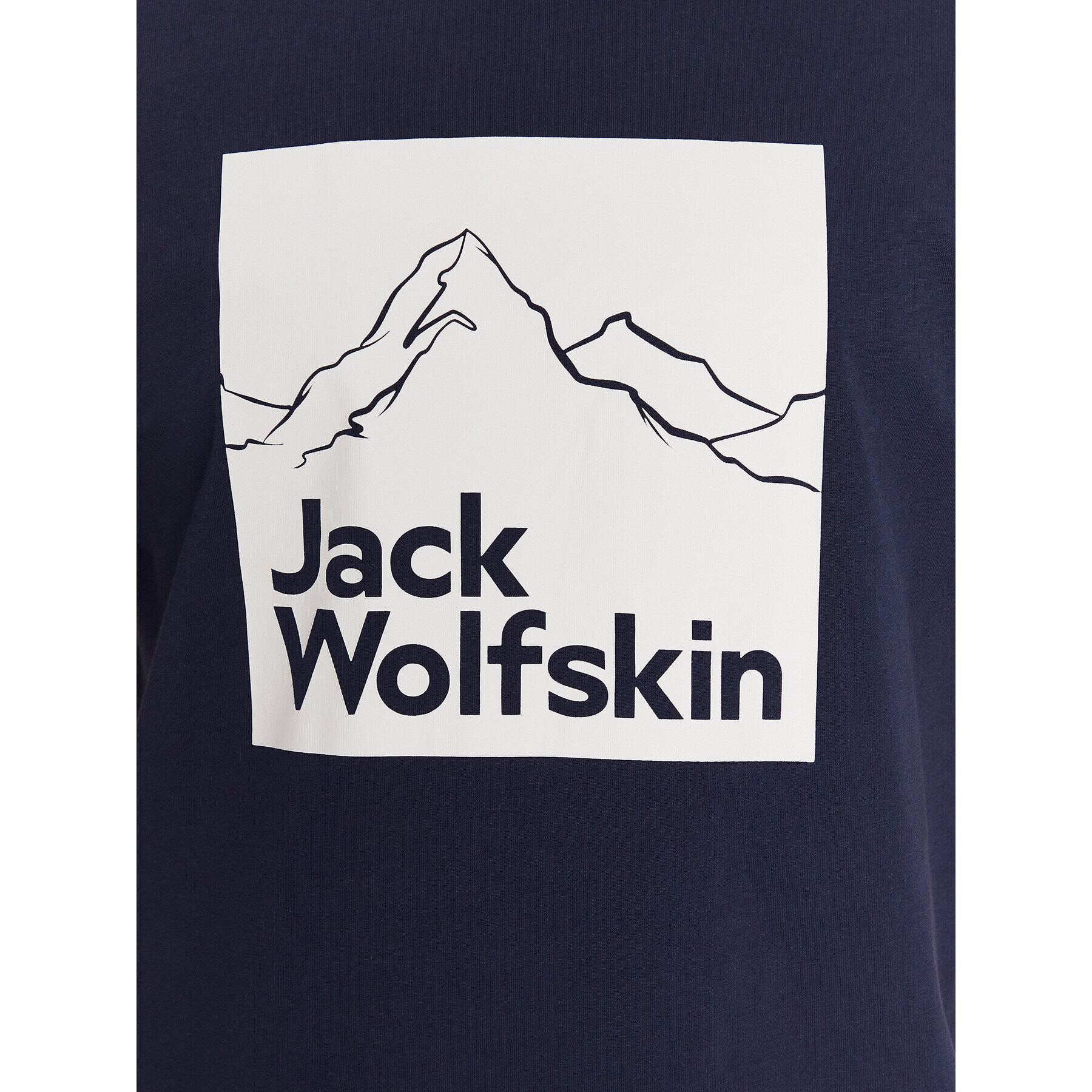 Jack Wolfskin T-Shirt Brand 1809021 Tmavomodrá Regular Fit - Pepit.cz