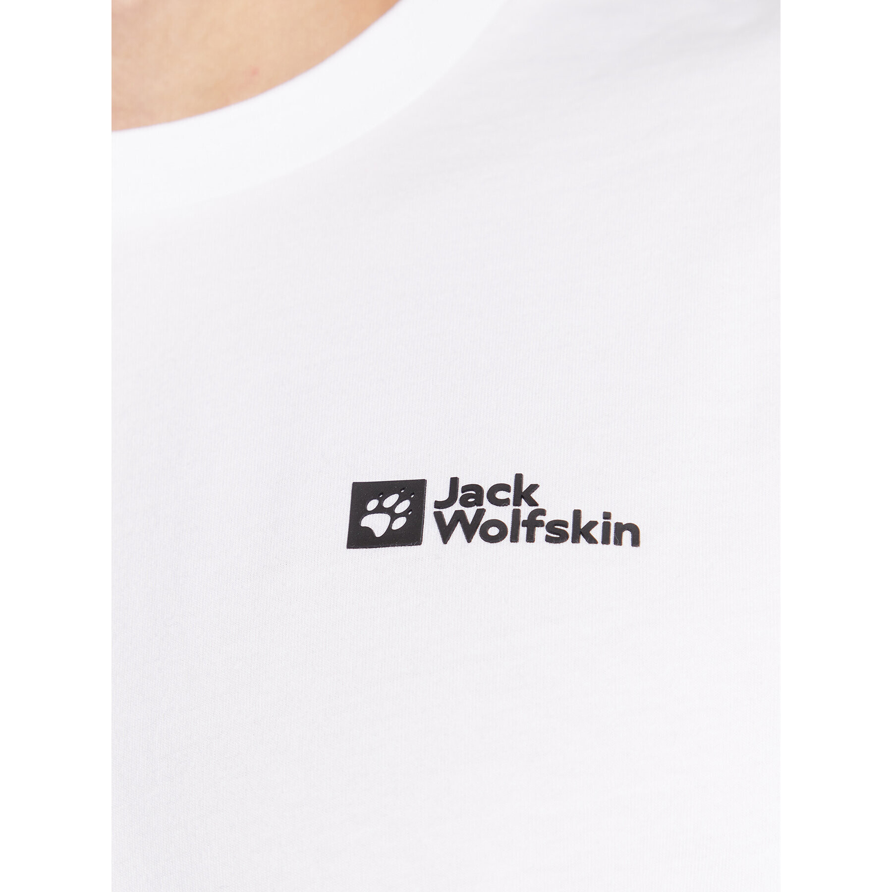 Jack Wolfskin T-Shirt Essential 1808382 Bílá Regular Fit - Pepit.cz