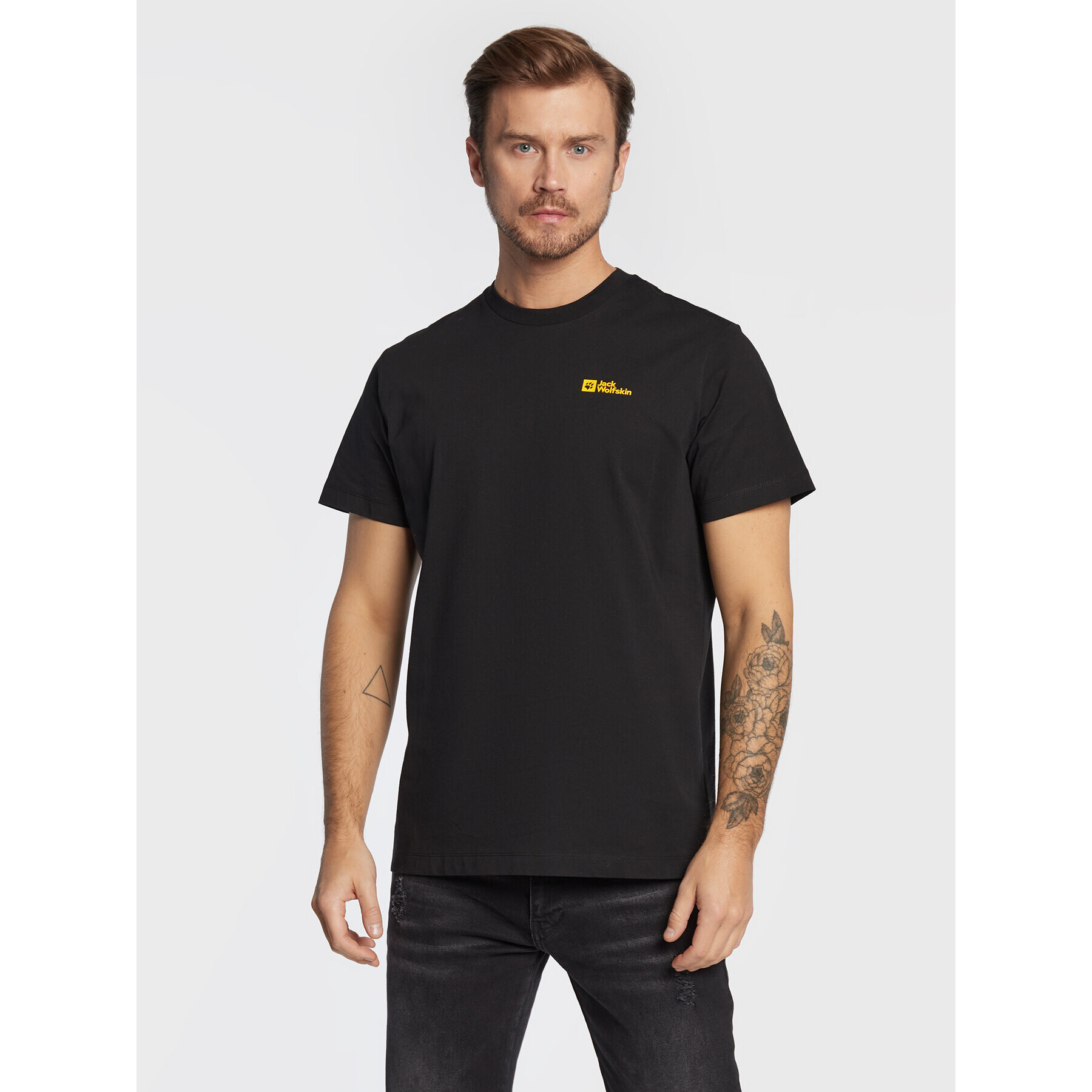 Jack Wolfskin T-Shirt Essential 1808382 Černá Regular Fit - Pepit.cz