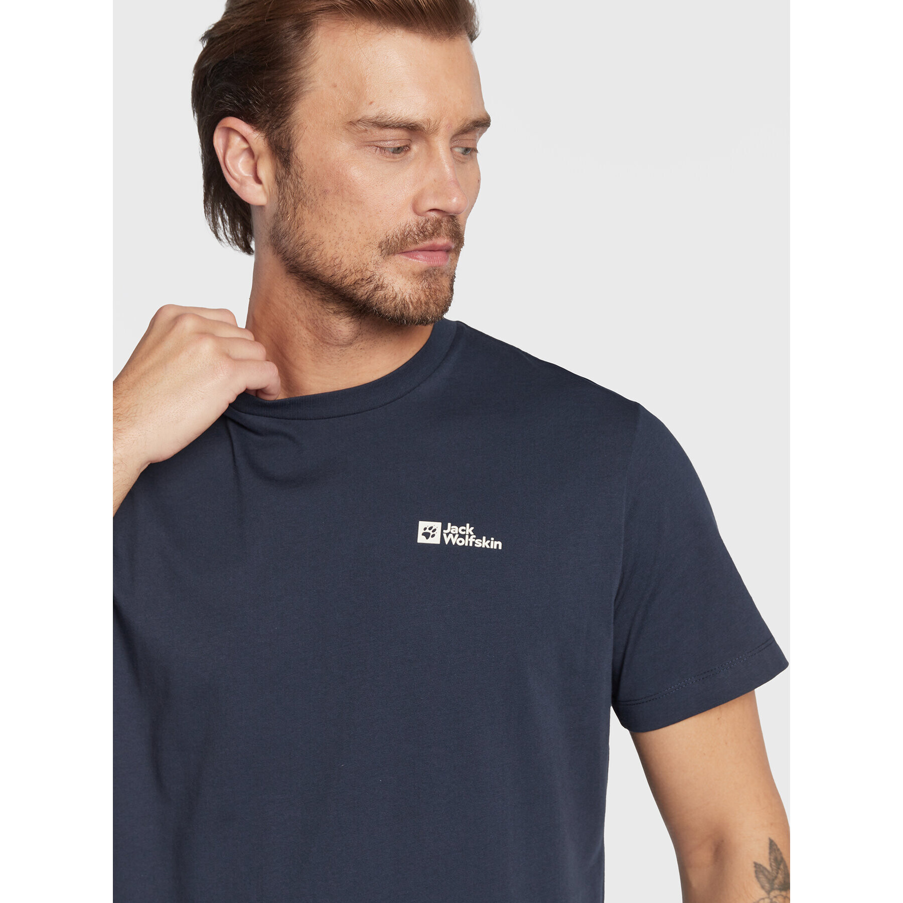 Jack Wolfskin T-Shirt Essential 1808382 Tmavomodrá Regular Fit - Pepit.cz