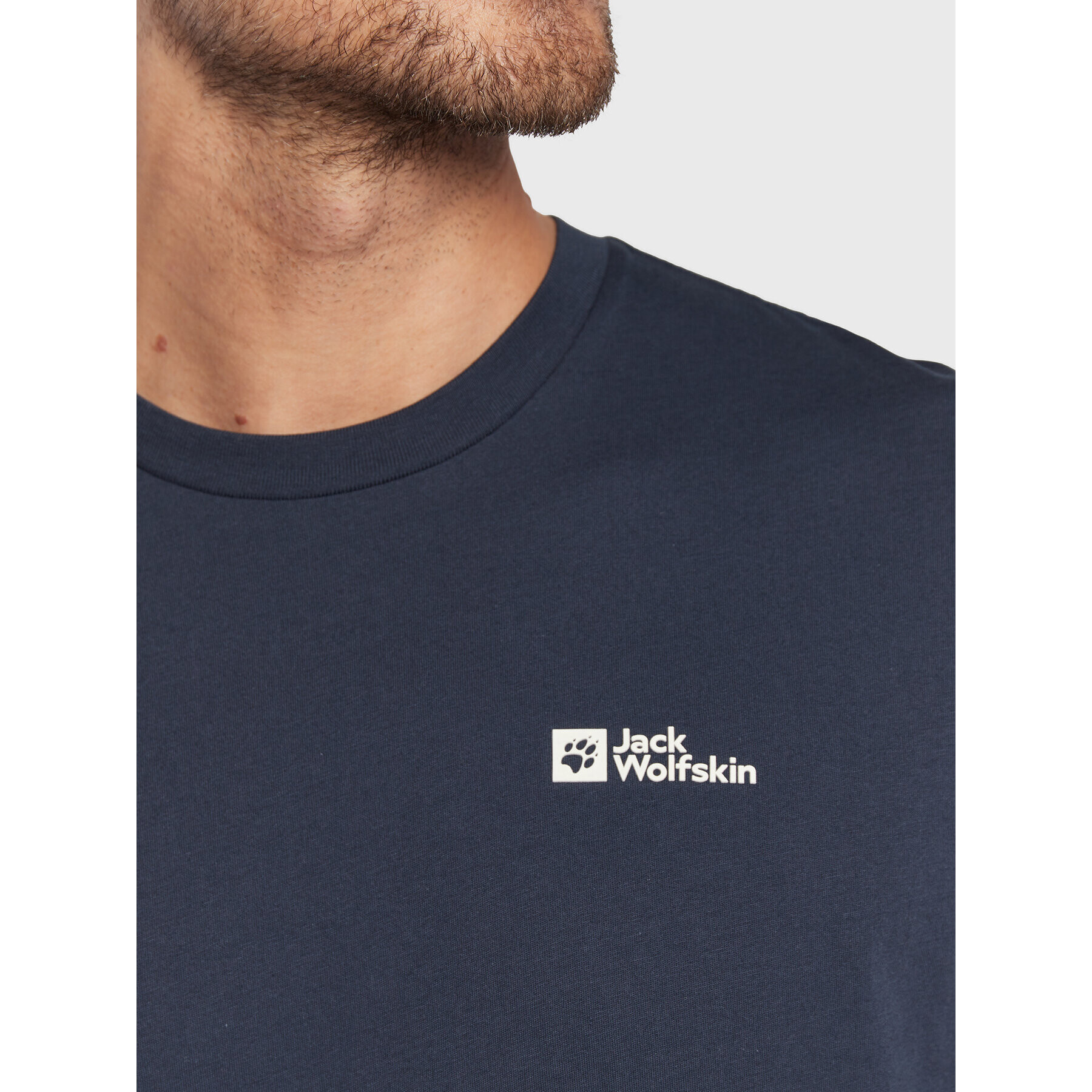 Jack Wolfskin T-Shirt Essential 1808382 Tmavomodrá Regular Fit - Pepit.cz