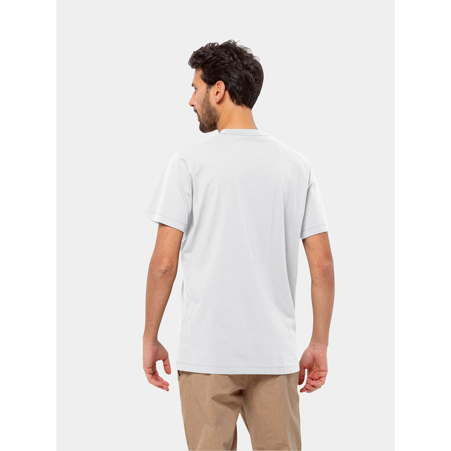 Jack Wolfskin T-Shirt Essential Logo T 1809591 Bílá Regular Fit - Pepit.cz