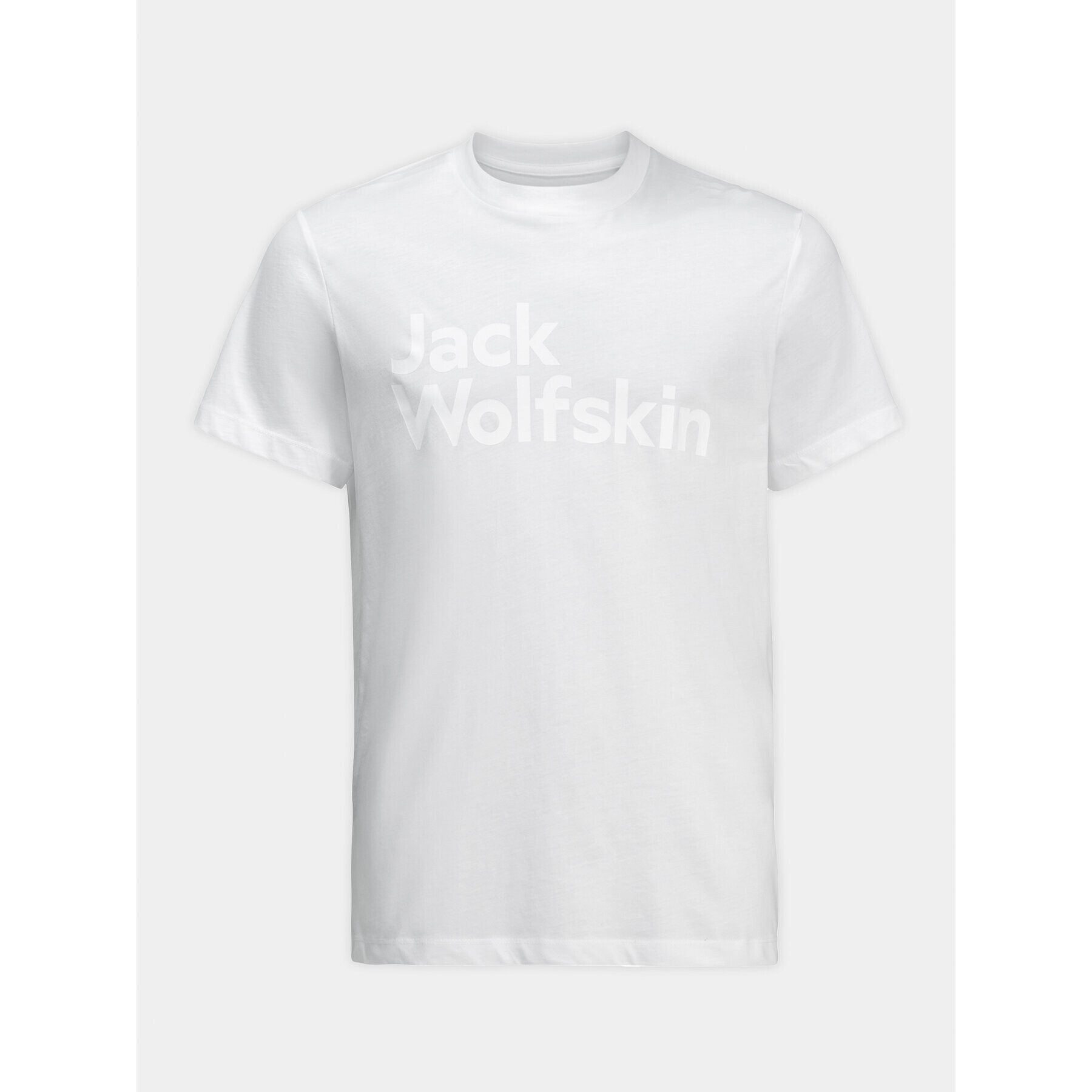 Jack Wolfskin T-Shirt Essential Logo T 1809591 Bílá Regular Fit - Pepit.cz