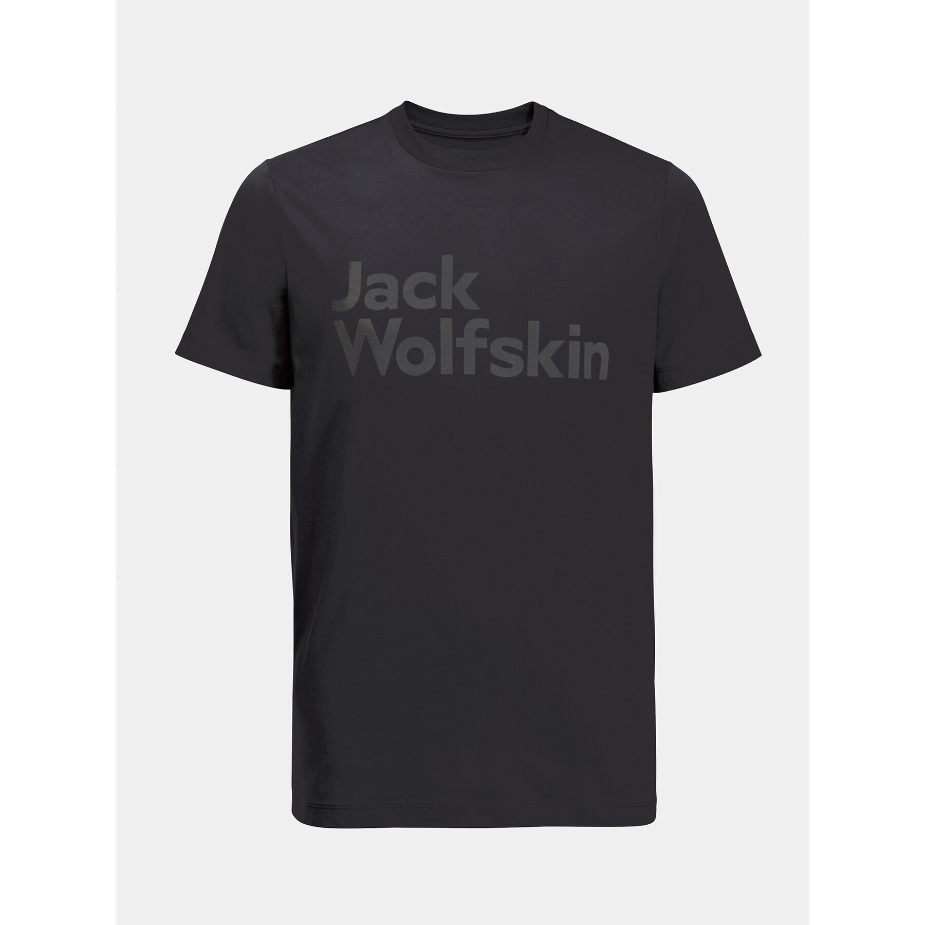 Jack Wolfskin T-Shirt Essential Logo T 1809591 Černá Regular Fit - Pepit.cz