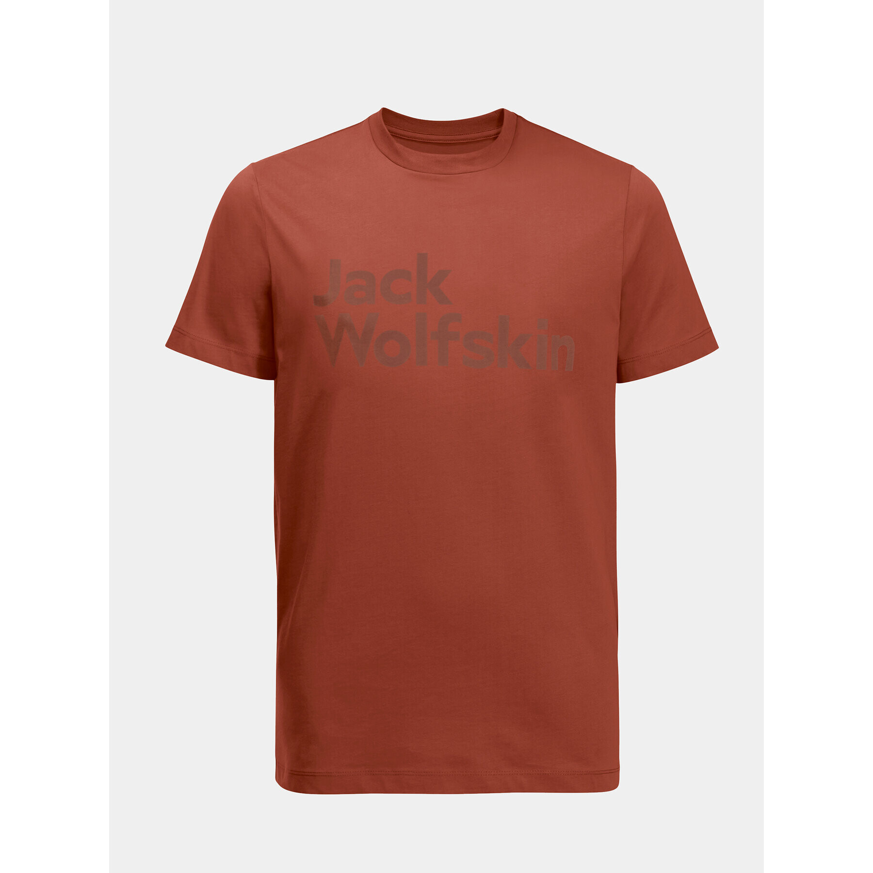 Jack Wolfskin T-Shirt Essential Logo T 1809591 Červená Regular Fit - Pepit.cz