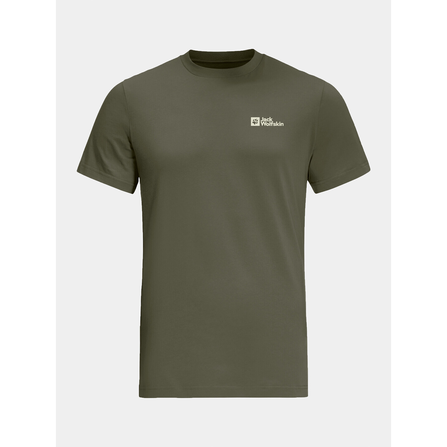 Jack Wolfskin T-Shirt Essential T 1808382 Khaki Regular Fit - Pepit.cz