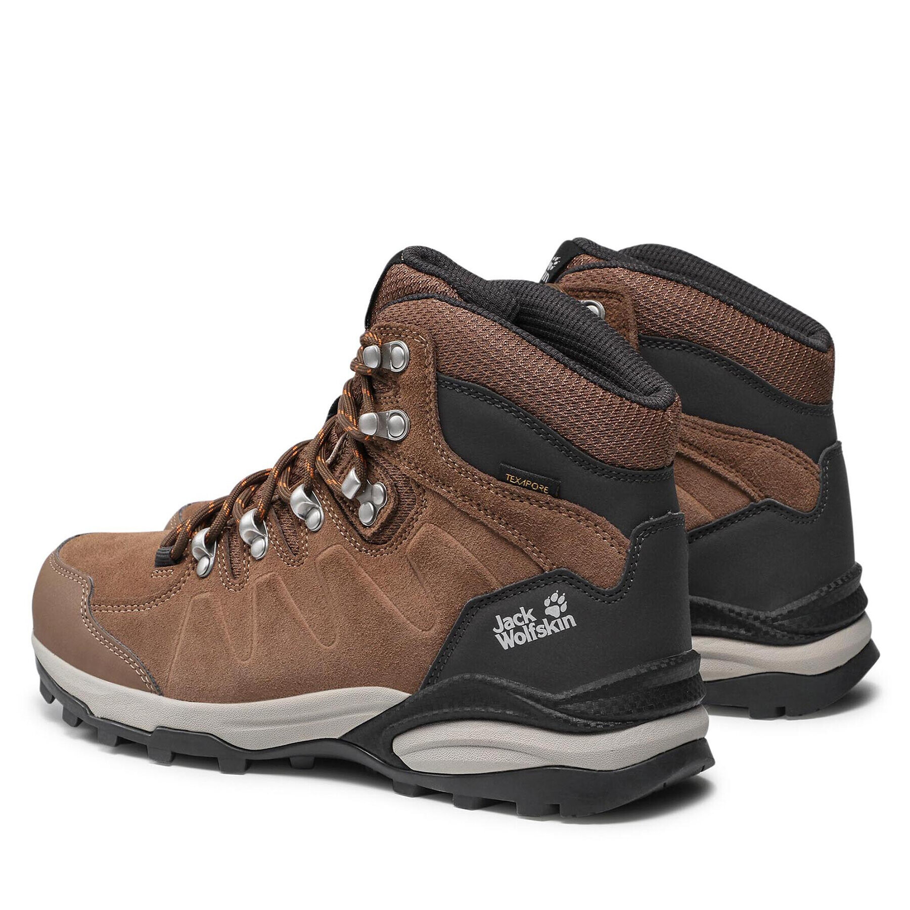 Jack Wolfskin Trekingová obuv Refugio Texapore Mid W 4050871 Hnědá - Pepit.cz