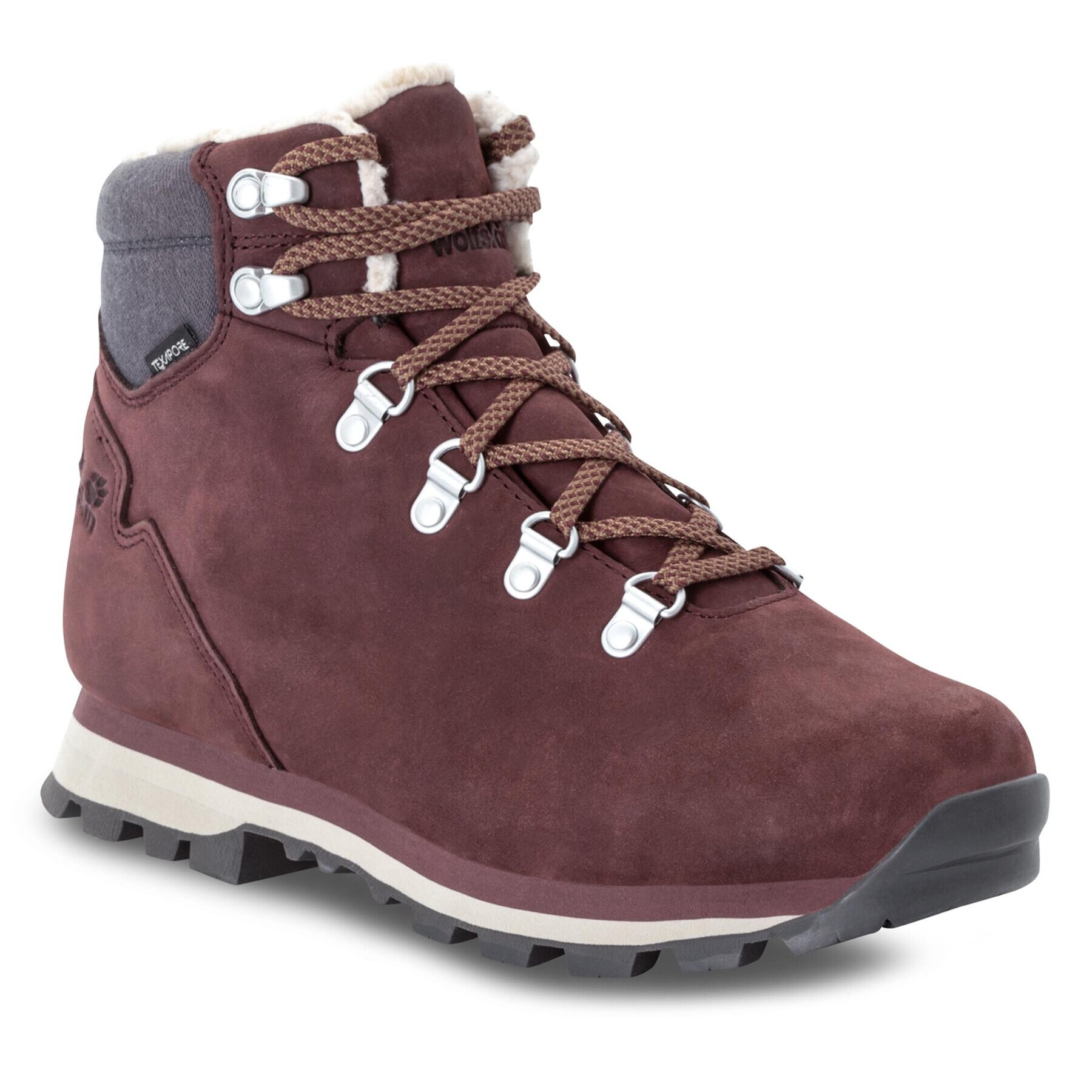 Jack Wolfskin Turistická obuv Thunder Bay Texapore Mid W 4053681 Bordó - Pepit.cz