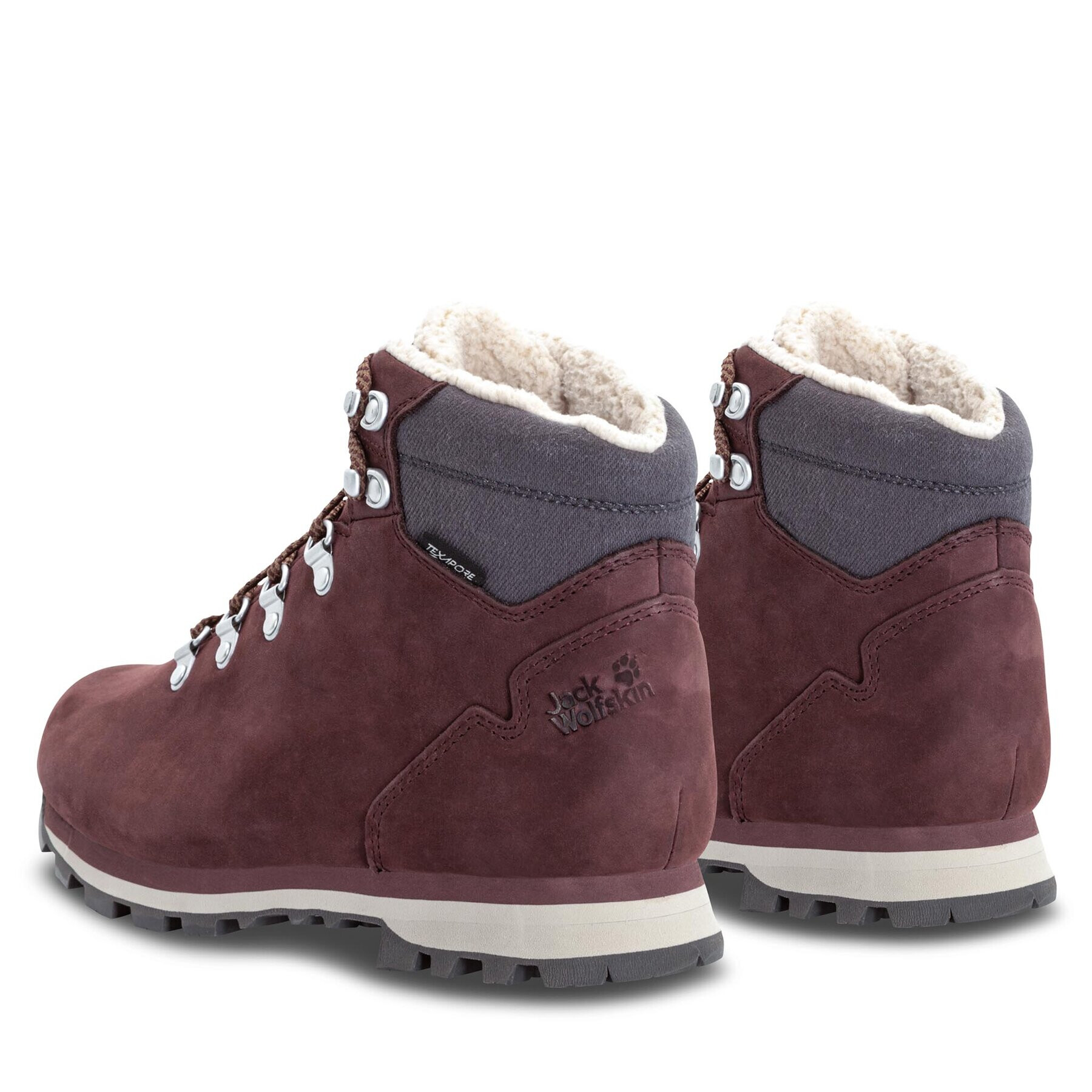 Jack Wolfskin Turistická obuv Thunder Bay Texapore Mid W 4053681 Bordó - Pepit.cz