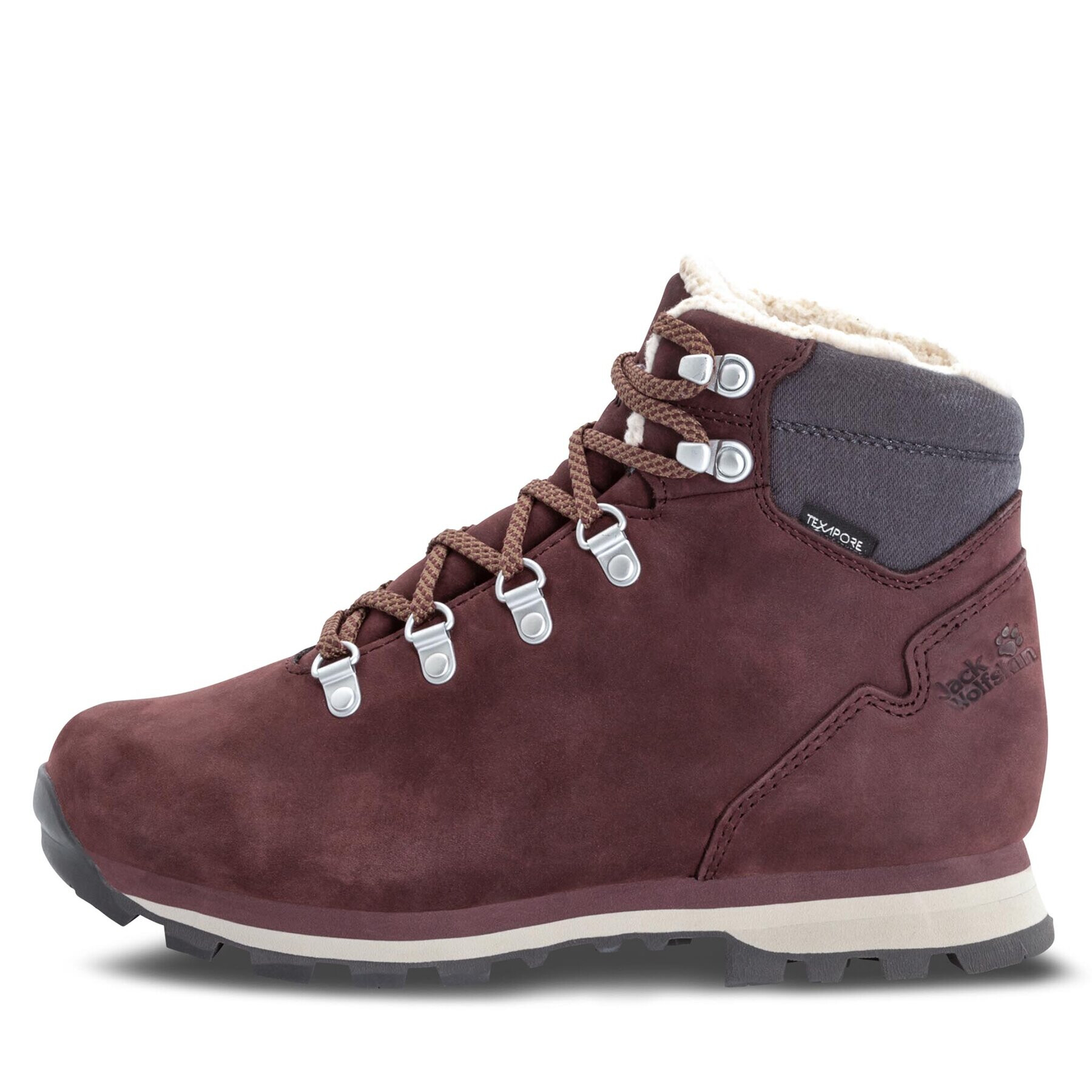 Jack Wolfskin Turistická obuv Thunder Bay Texapore Mid W 4053681 Bordó - Pepit.cz