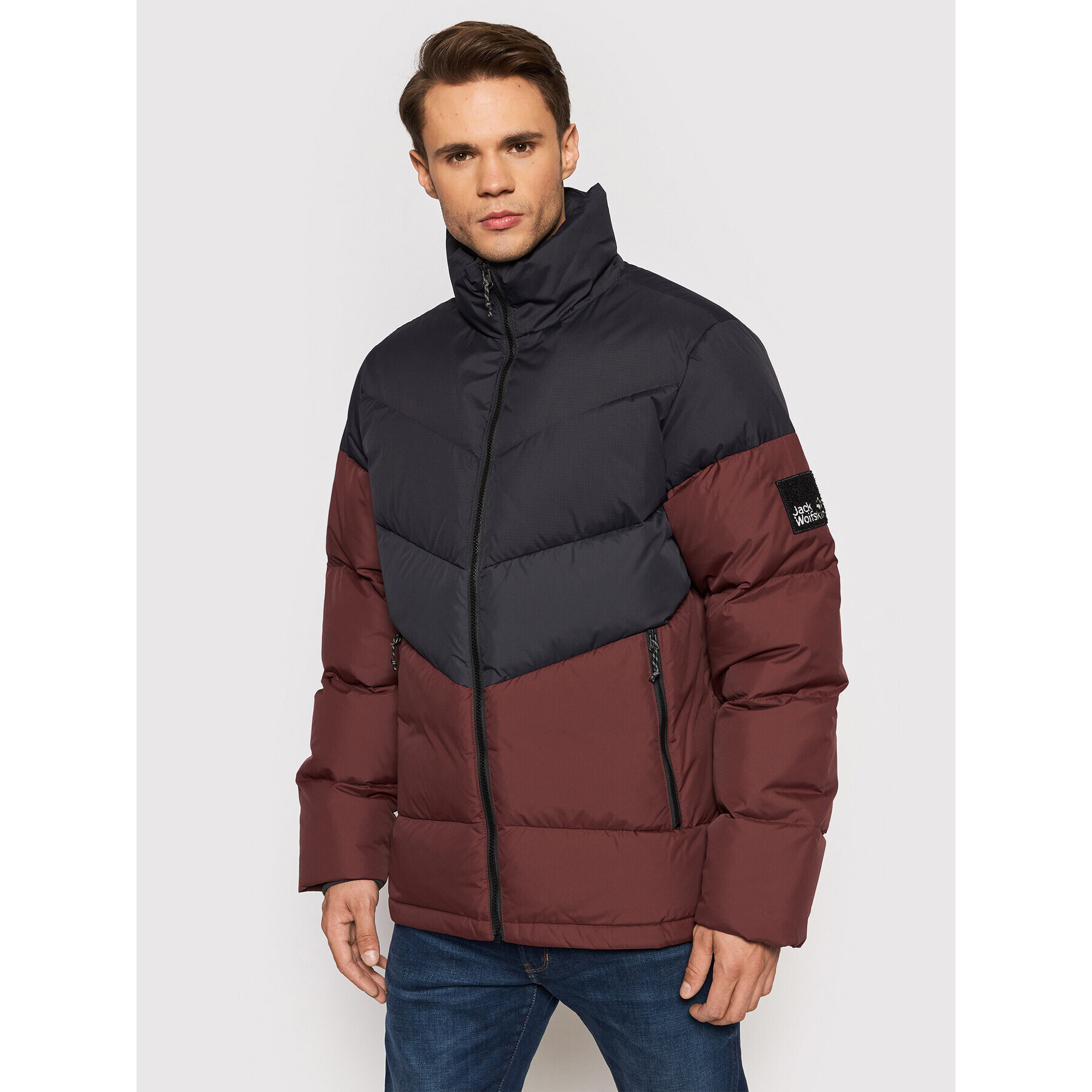 Jack Wolfskin Vatovaná bunda 365 Fearless 1206421 Bordó Regular Fit - Pepit.cz