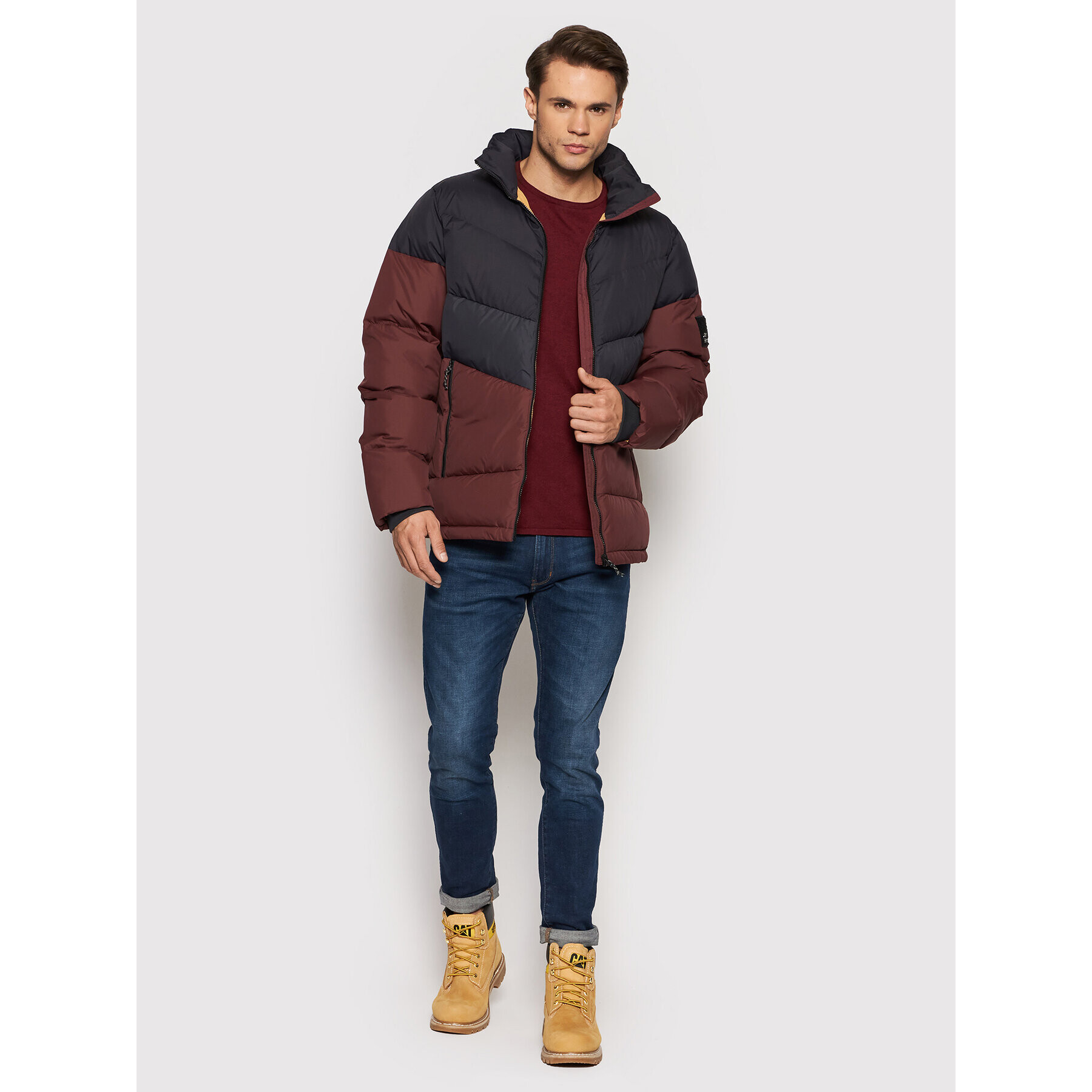 Jack Wolfskin Vatovaná bunda 365 Fearless 1206421 Bordó Regular Fit - Pepit.cz