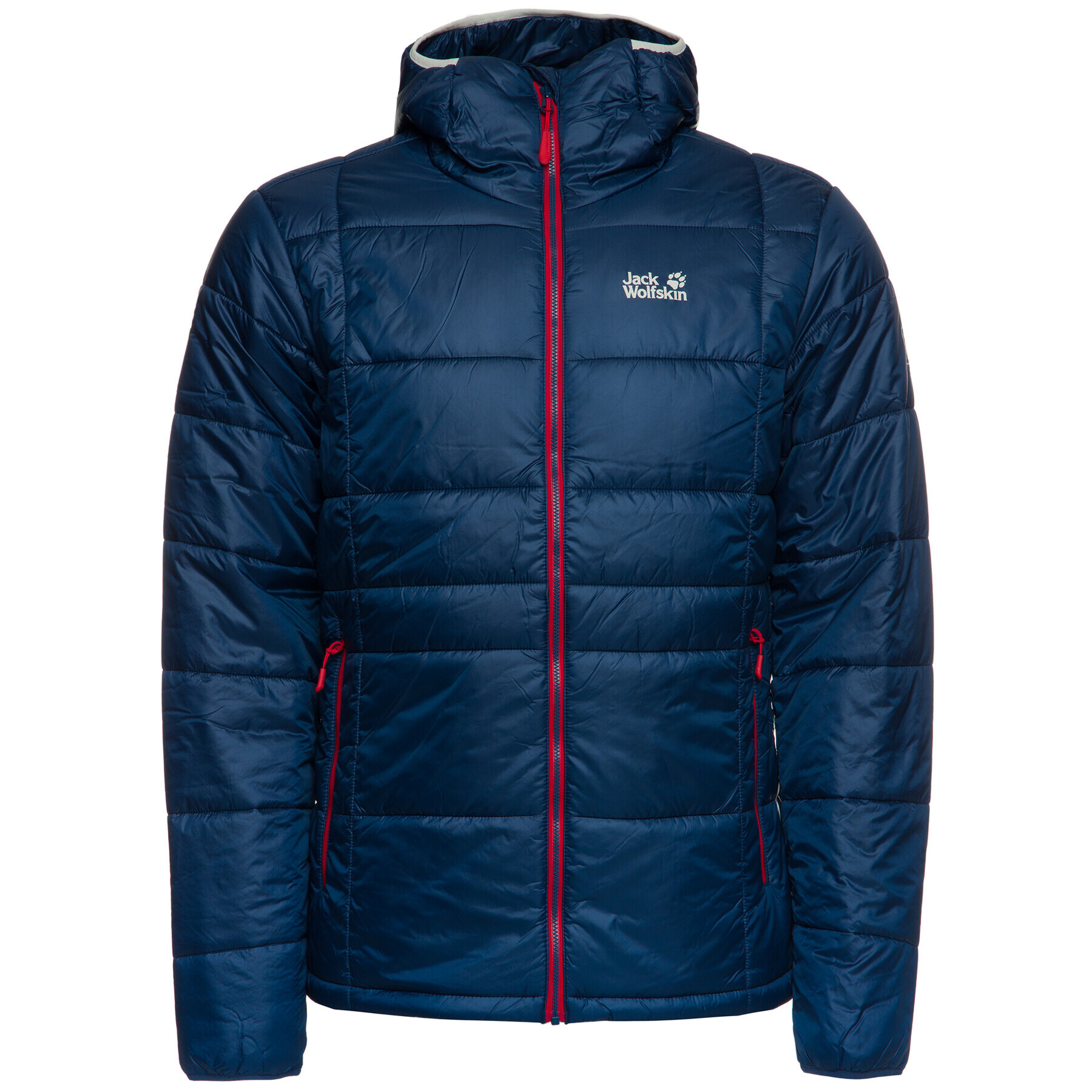 Jack Wolfskin Vatovaná bunda Argon Hoody 1204871-1024 Tmavomodrá Regular Fit - Pepit.cz