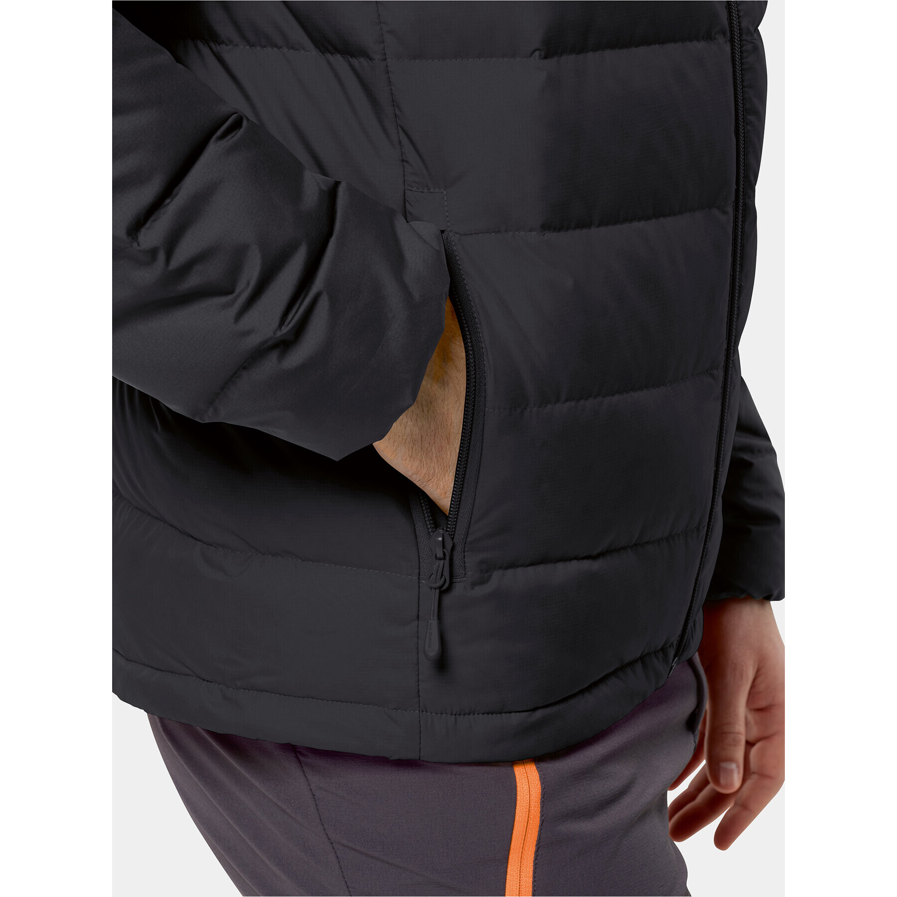 Jack Wolfskin Vatovaná bunda Ather Down Hoody 1207671 Černá Regular Fit - Pepit.cz