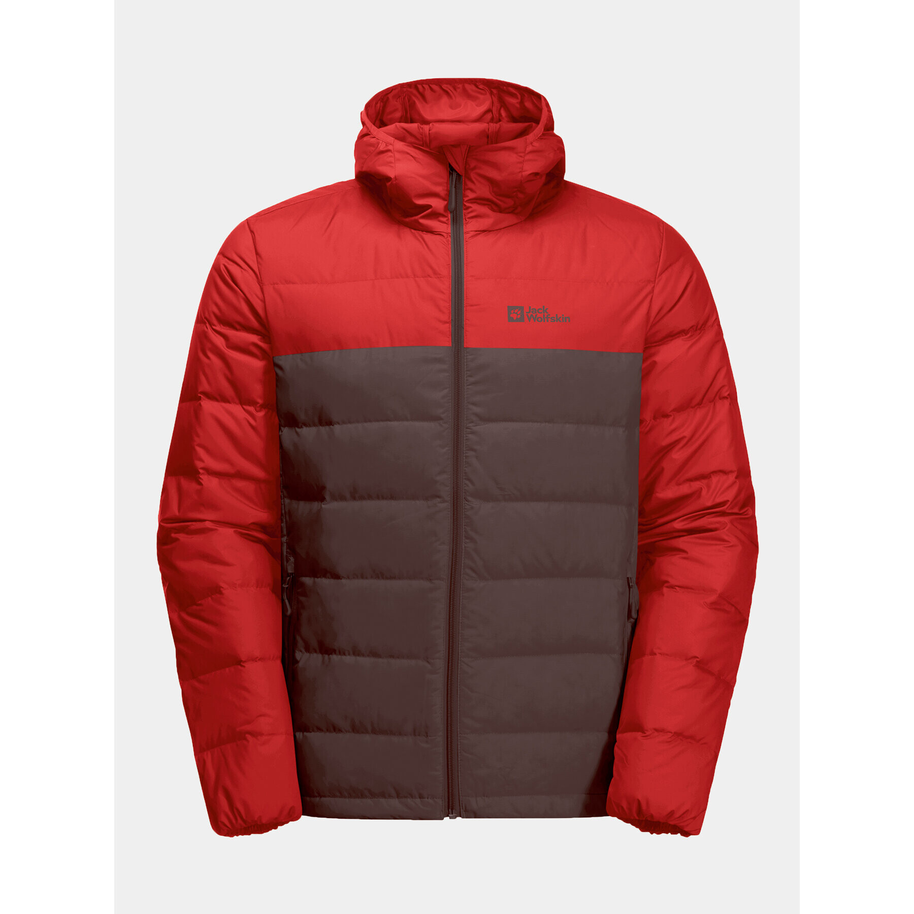 Jack Wolfskin Vatovaná bunda Ather Down Hoody 1207671 Červená Regular Fit - Pepit.cz