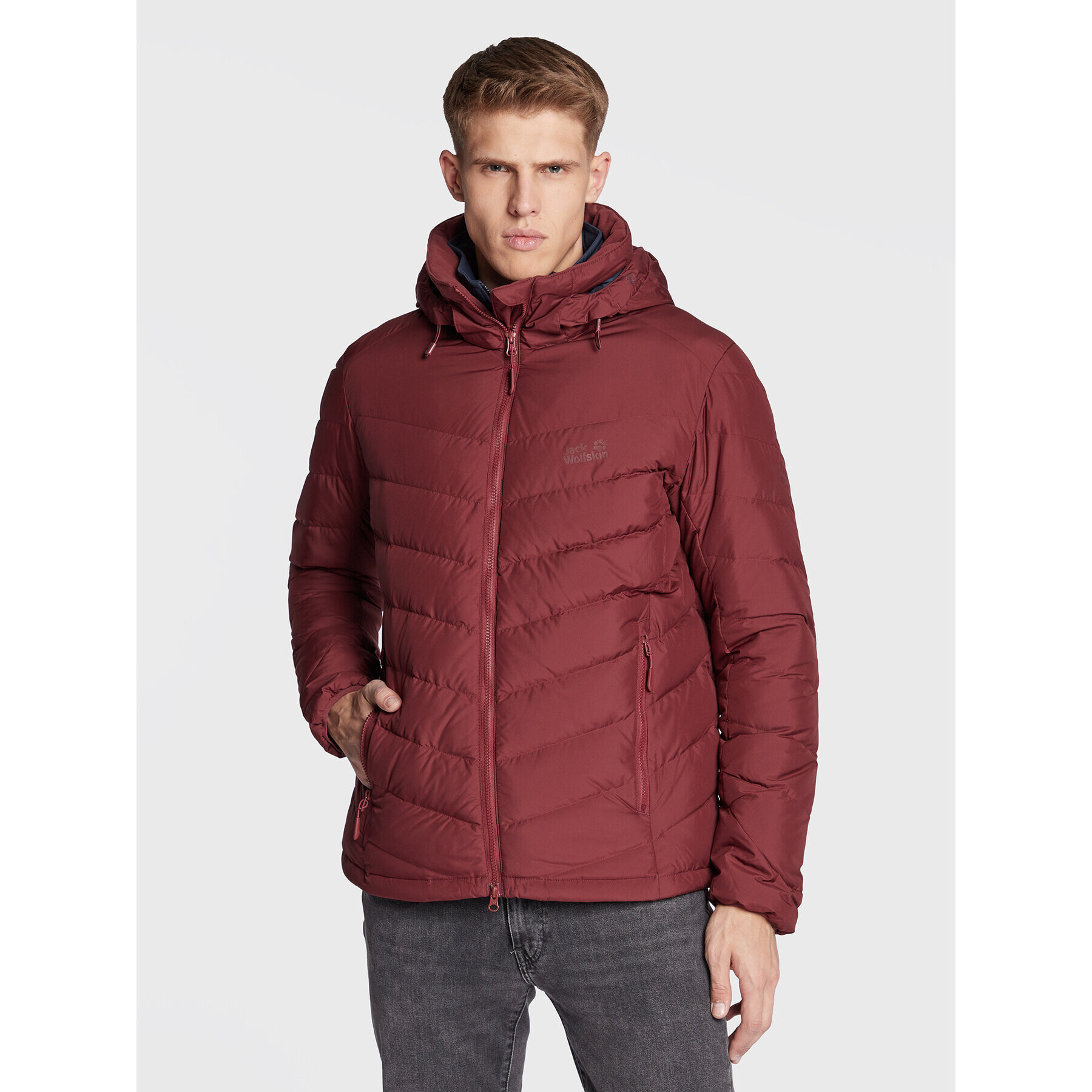 Jack Wolfskin Vatovaná bunda Fairmont 1203591 Bordó Regular Fit - Pepit.cz