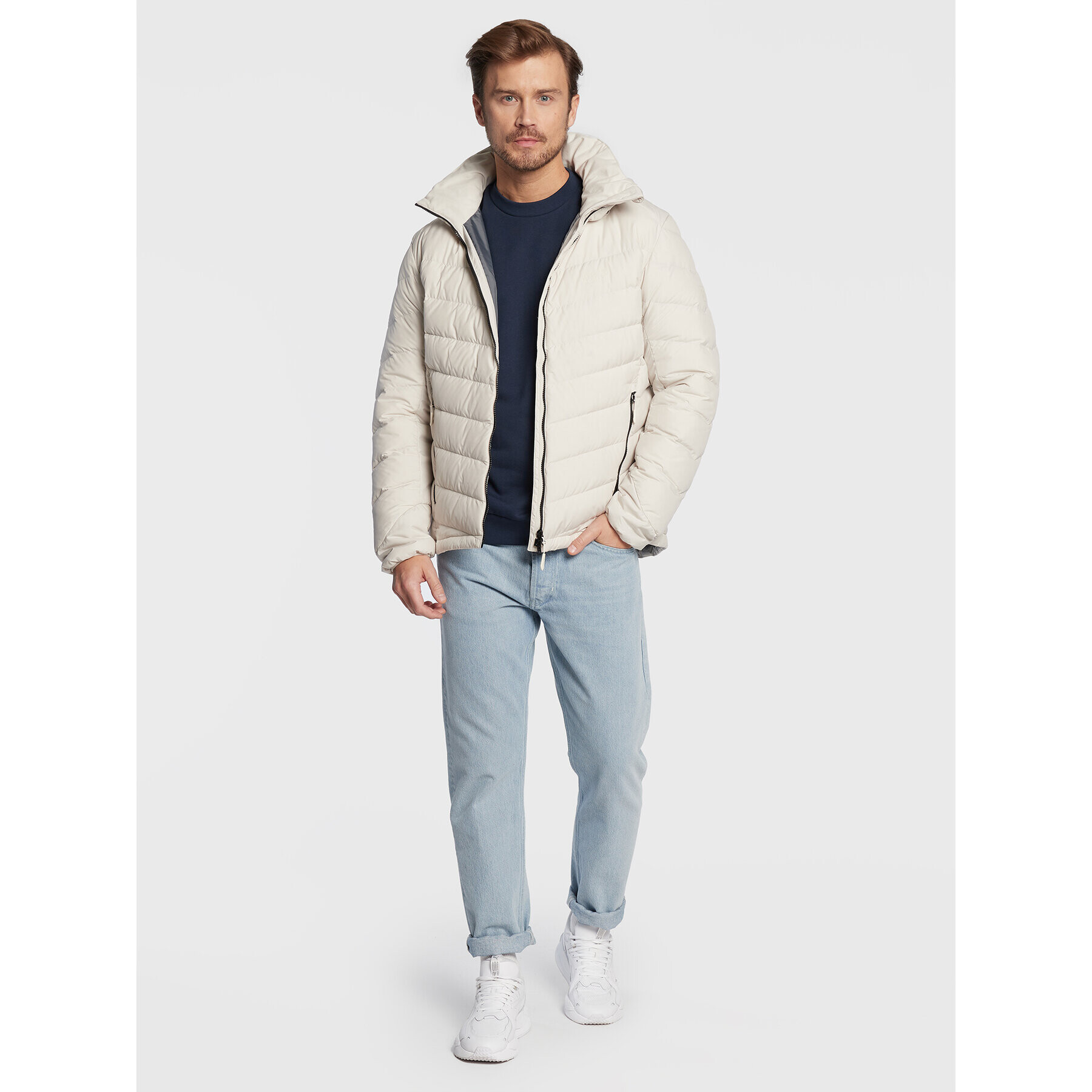 Jack Wolfskin Vatovaná bunda Fairmont 1203591 Écru Regular Fit - Pepit.cz