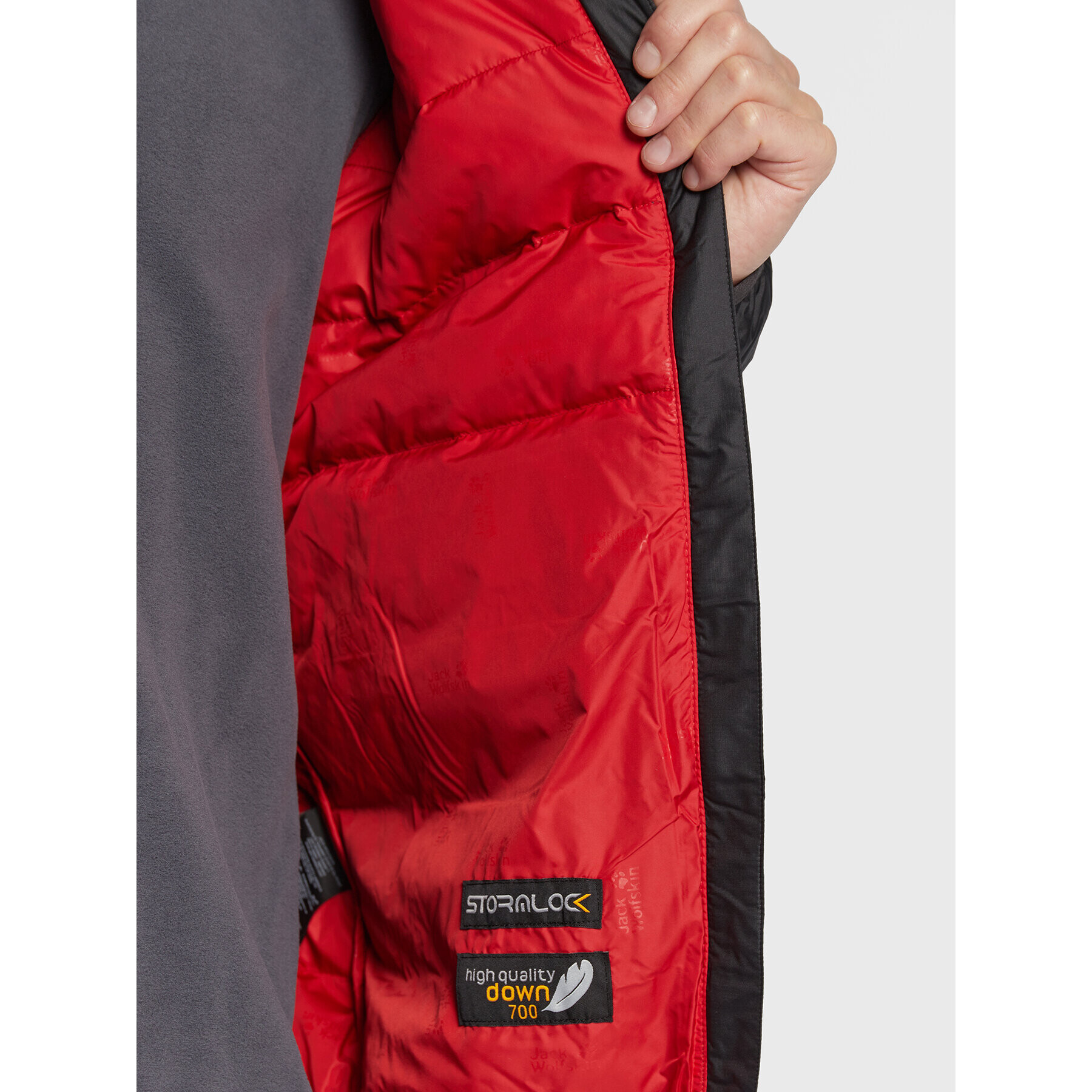 Jack Wolfskin Vatovaná bunda Helium 1200573 Černá Regular Fit - Pepit.cz