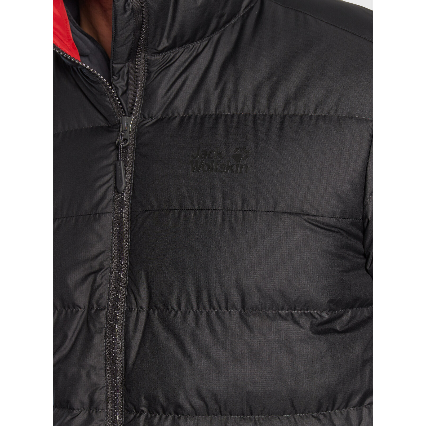 Jack Wolfskin Vatovaná bunda Helium 1200573 Černá Regular Fit - Pepit.cz