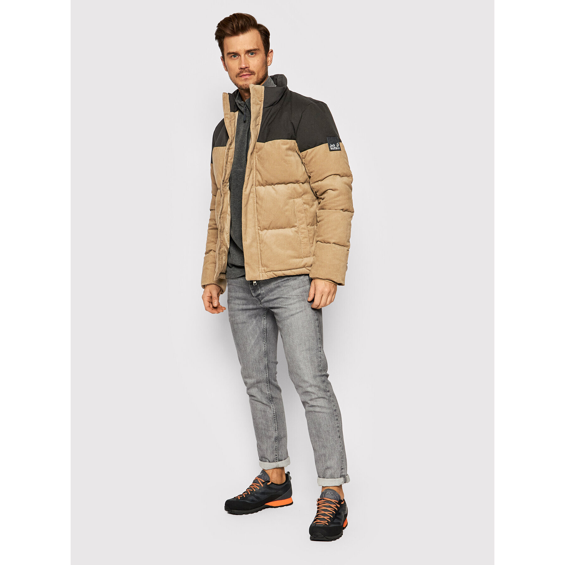 Jack Wolfskin Vatovaná bunda Nature 1206331 Béžová Regular Fit - Pepit.cz