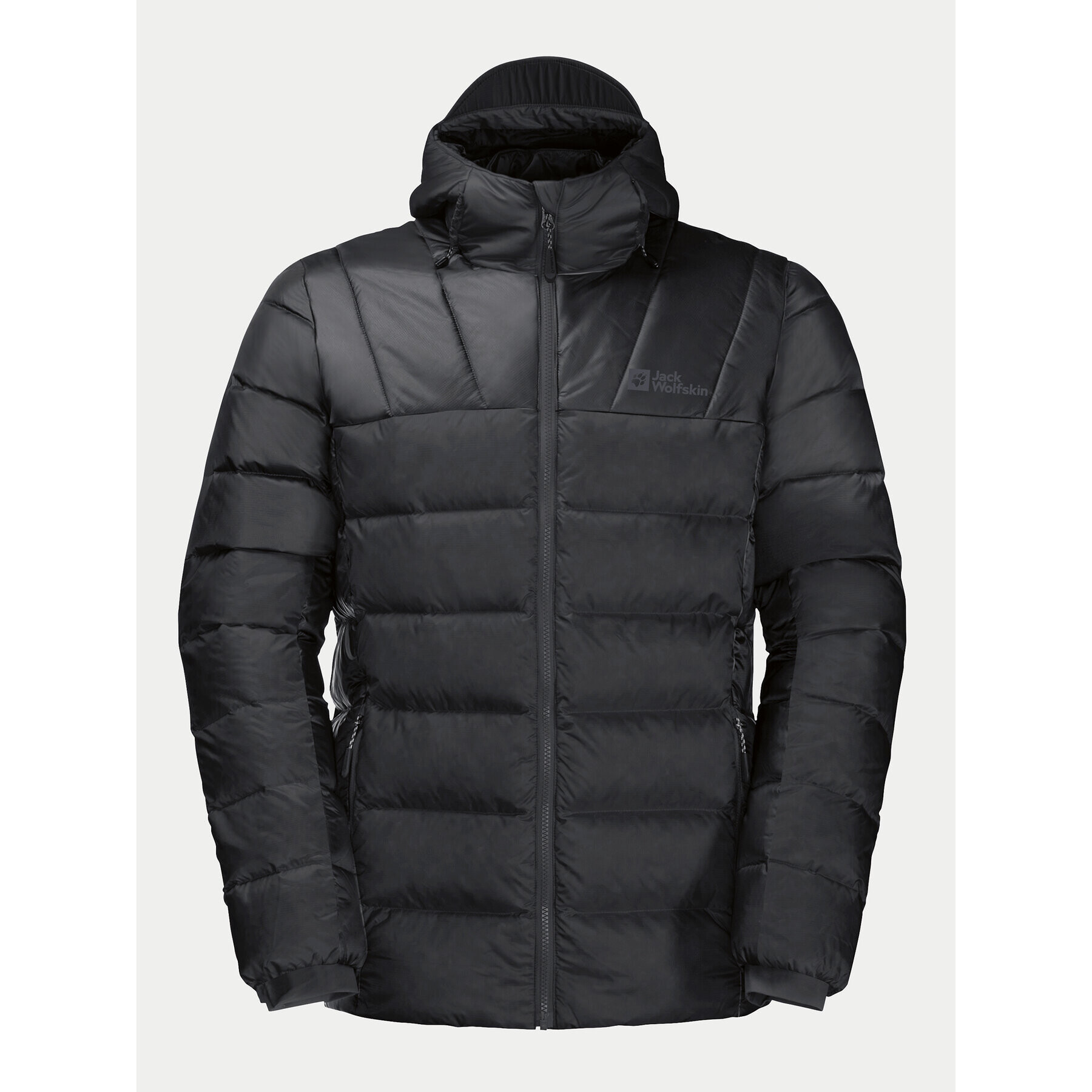 Jack Wolfskin Vatovaná bunda Nebelhorn Down Hoody 1207141 Černá Regular Fit - Pepit.cz