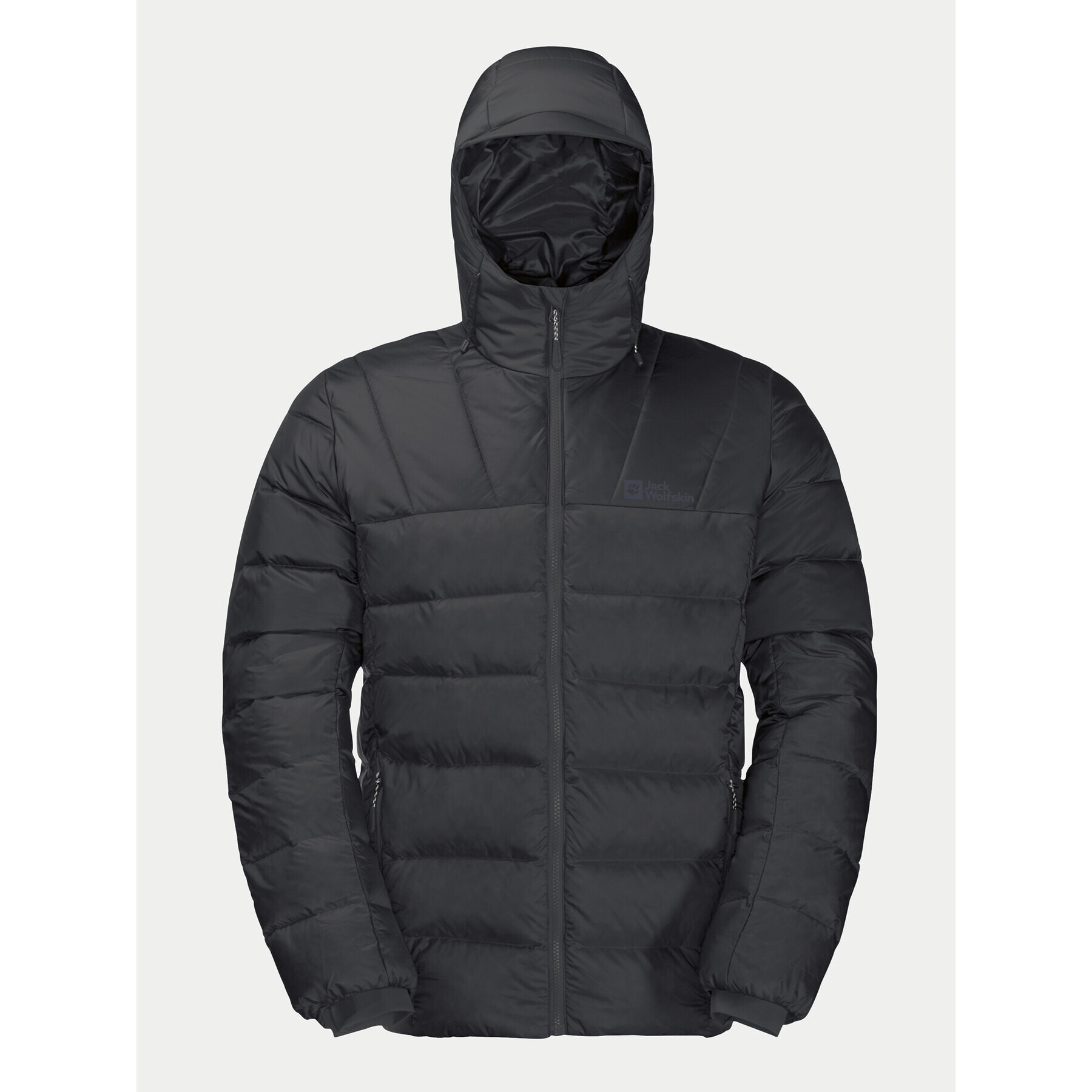 Jack Wolfskin Vatovaná bunda Nebelhorn Down Hoody 1207141 Černá Regular Fit - Pepit.cz