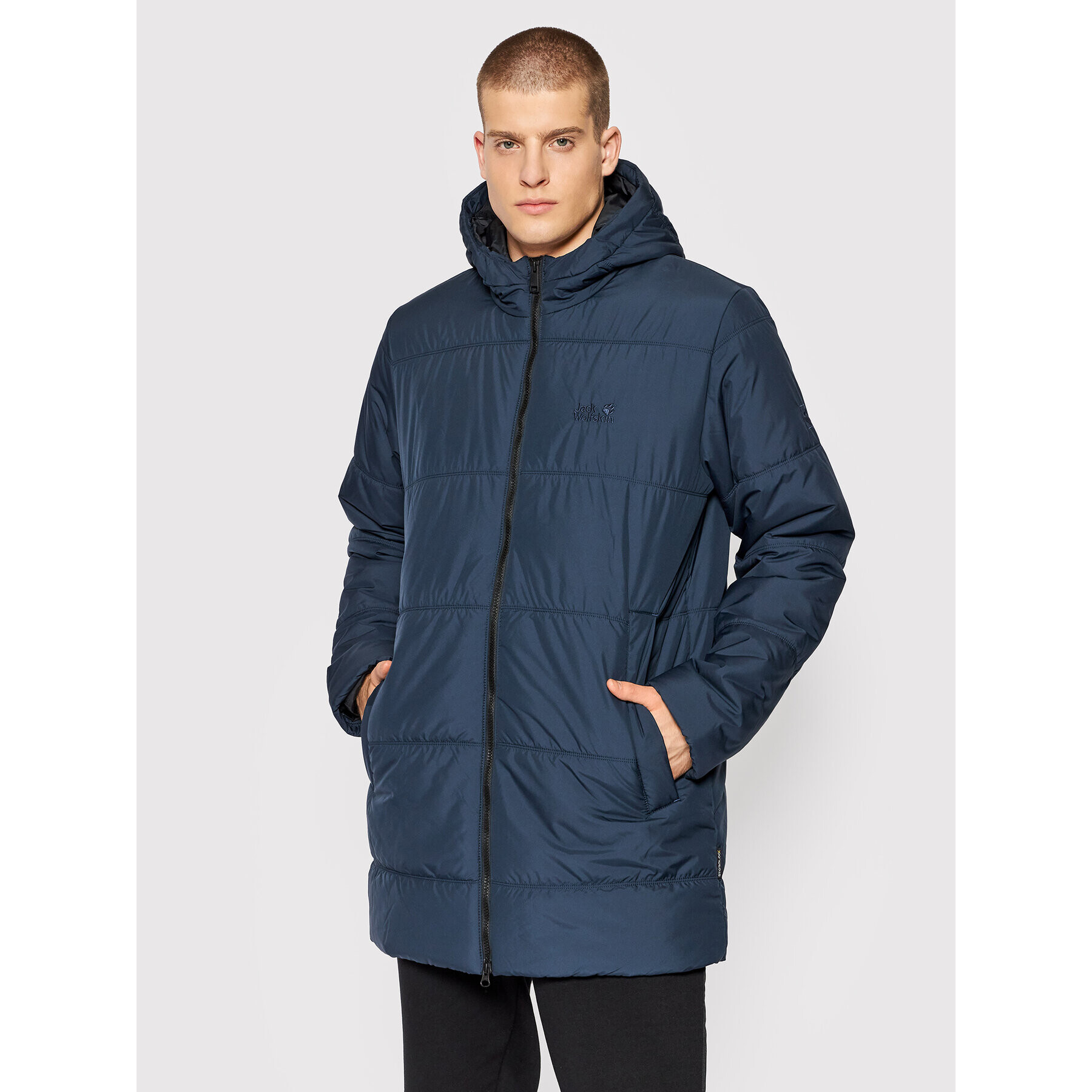 Jack Wolfskin Vatovaná bunda North York 1206381 Tmavomodrá Regular Fit - Pepit.cz