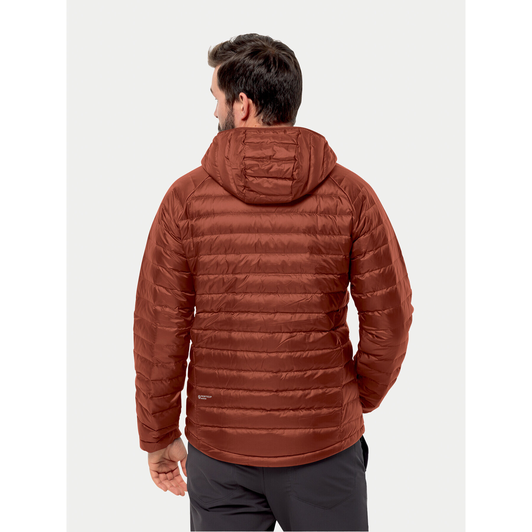 Jack Wolfskin Vatovaná bunda Passamani Down Hoody 1207241 Červená Regular Fit - Pepit.cz