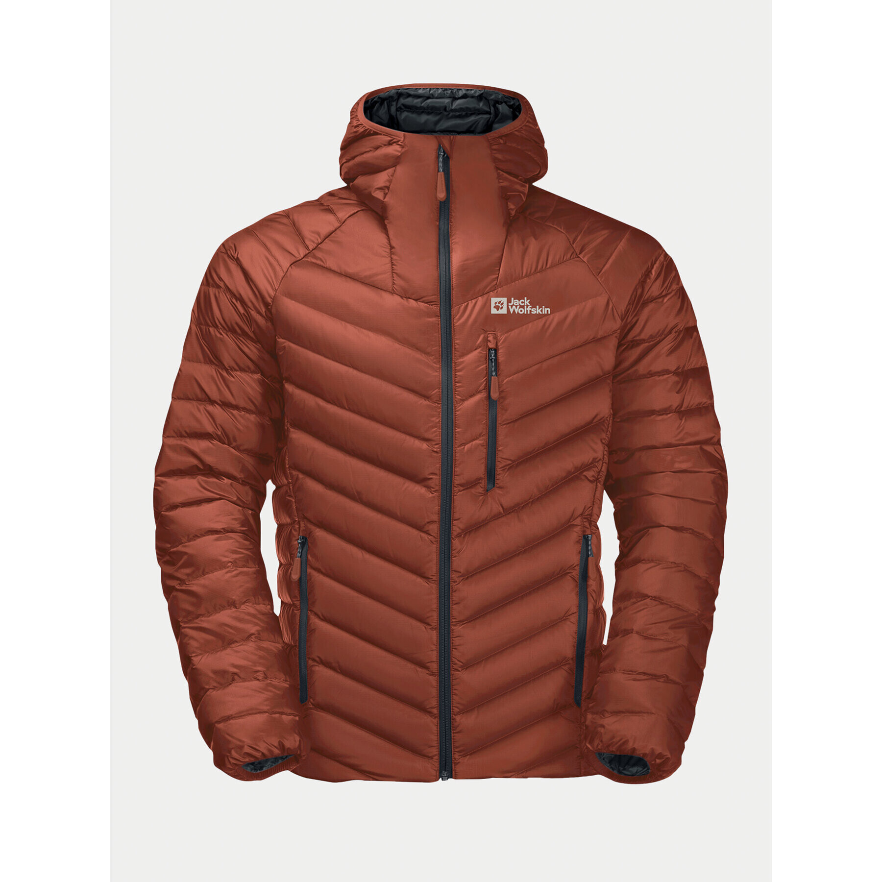 Jack Wolfskin Vatovaná bunda Passamani Down Hoody 1207241 Červená Regular Fit - Pepit.cz