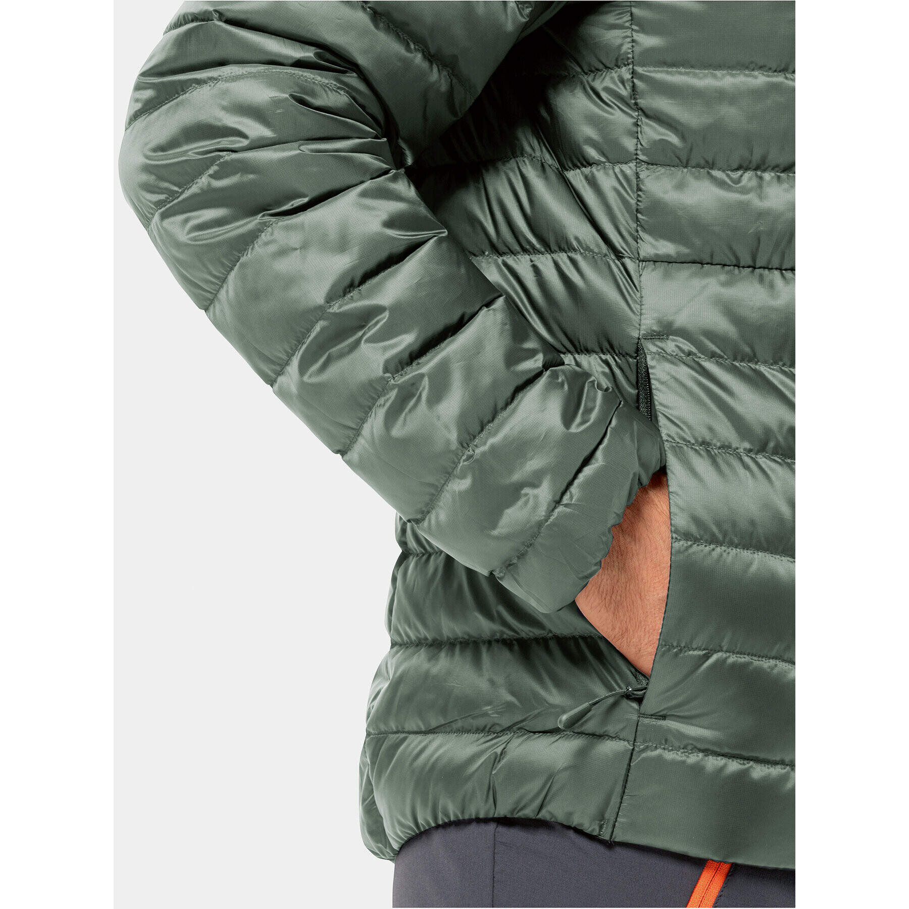 Jack Wolfskin Vatovaná bunda Pilvi Down Jkt 1207701 Zelená Regular Fit - Pepit.cz