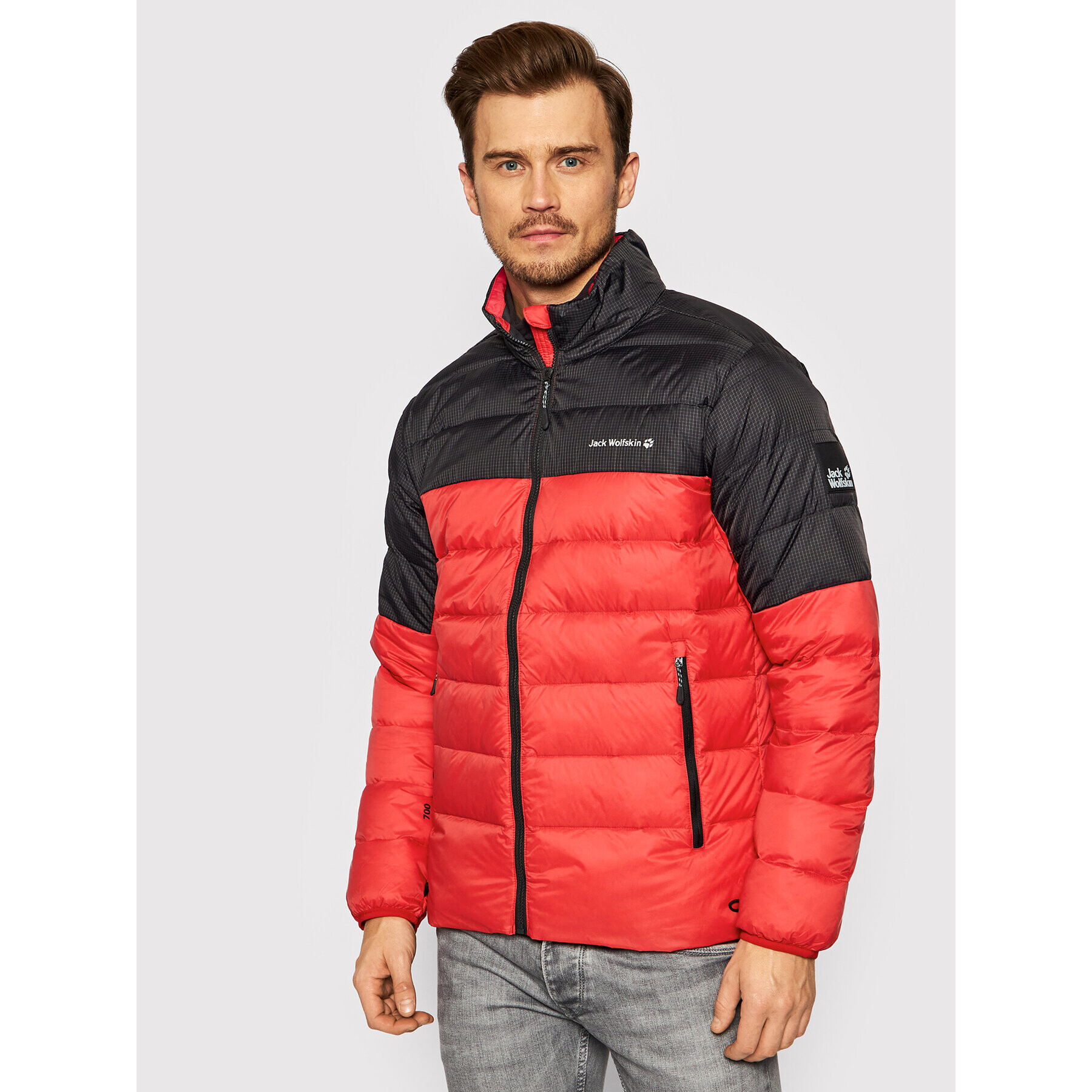 Jack Wolfskin Vatovaná bunda Tundra 1206621 Červená Regular Fit - Pepit.cz