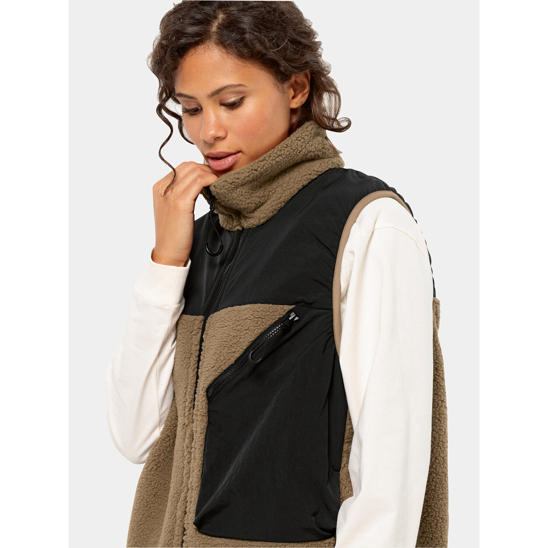 Jack Wolfskin Vesta Maarweg Vest 1711441 Hnědá Regular Fit - Pepit.cz