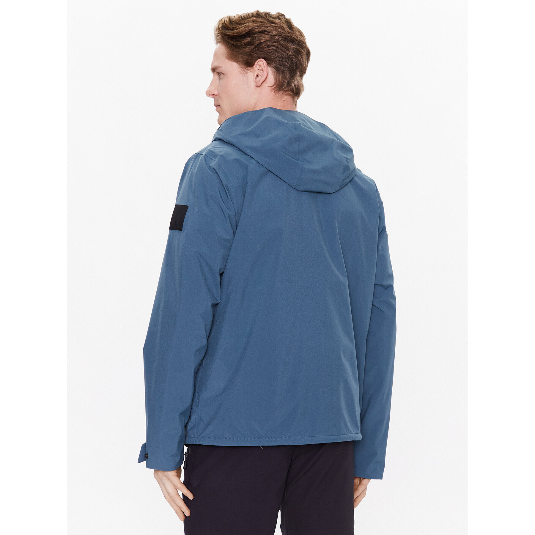 Jack Wolfskin Větrovka Goldgewann 1115761 Modrá Regular Fit - Pepit.cz