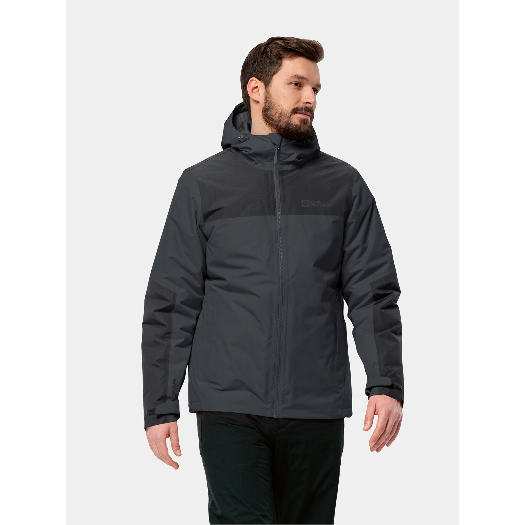 Jack Wolfskin Větrovka Jasper Ins Jkt 1114321 Černá Regular Fit - Pepit.cz