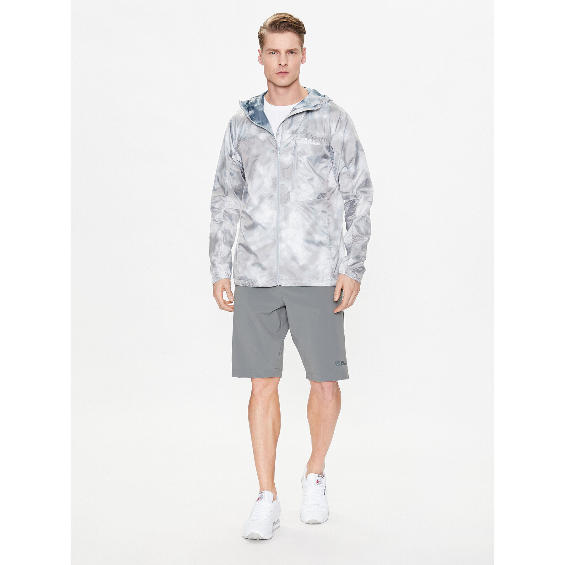 Jack Wolfskin Větrovka Prelight 1307551 Šedá Regular Fit - Pepit.cz