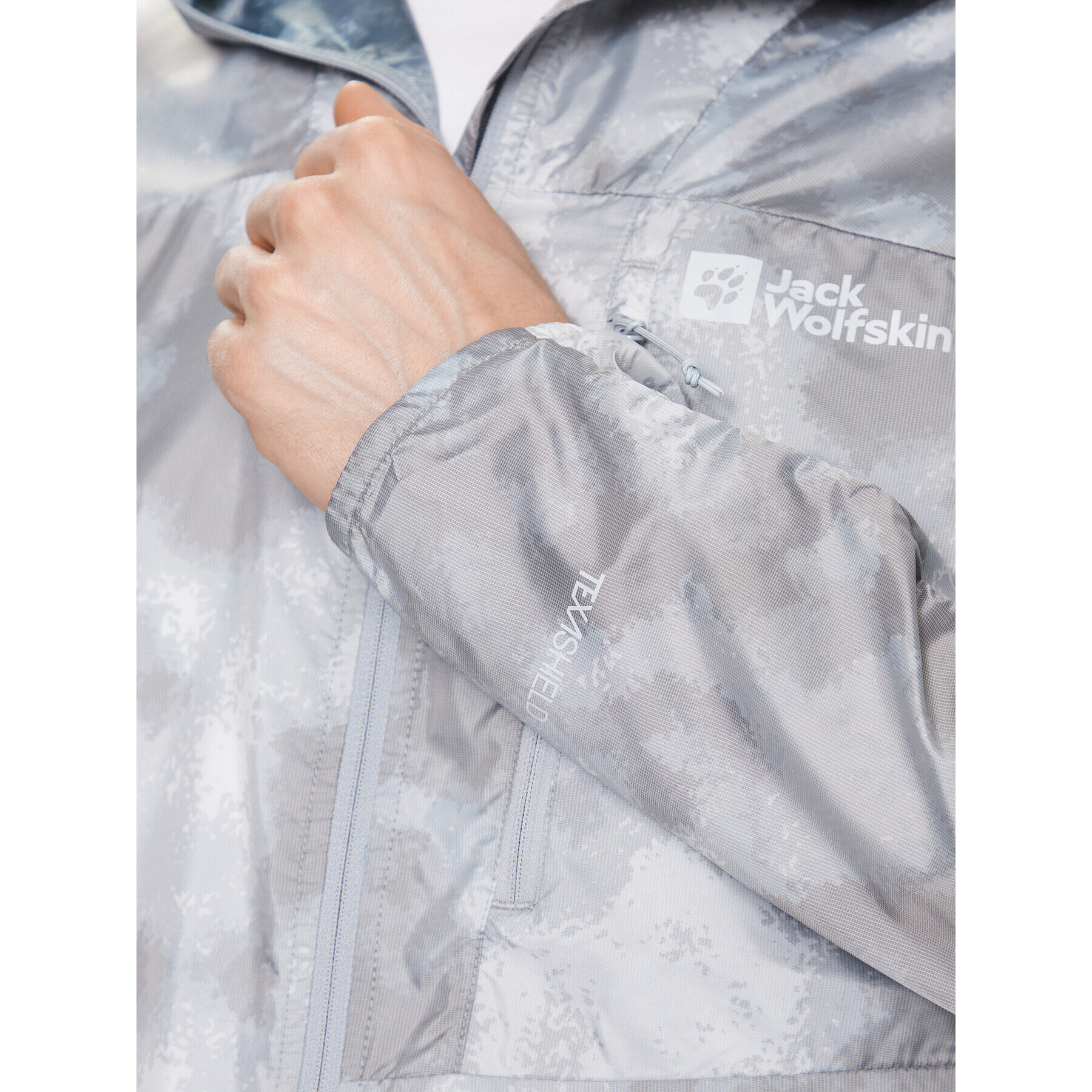 Jack Wolfskin Větrovka Prelight 1307551 Šedá Regular Fit - Pepit.cz