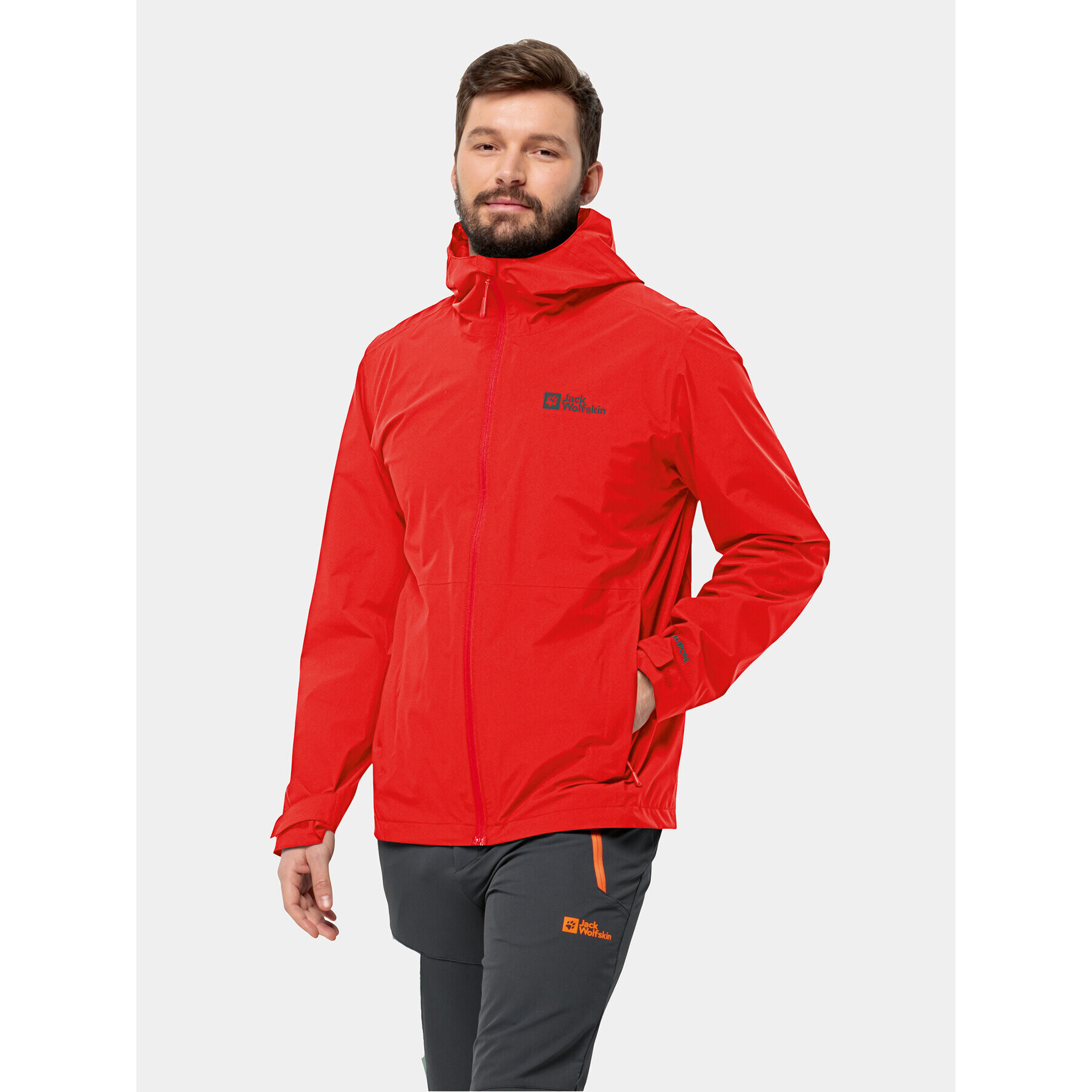 Jack Wolfskin Větrovka Robury 2L Jkt 1116391 Červená Regular Fit - Pepit.cz