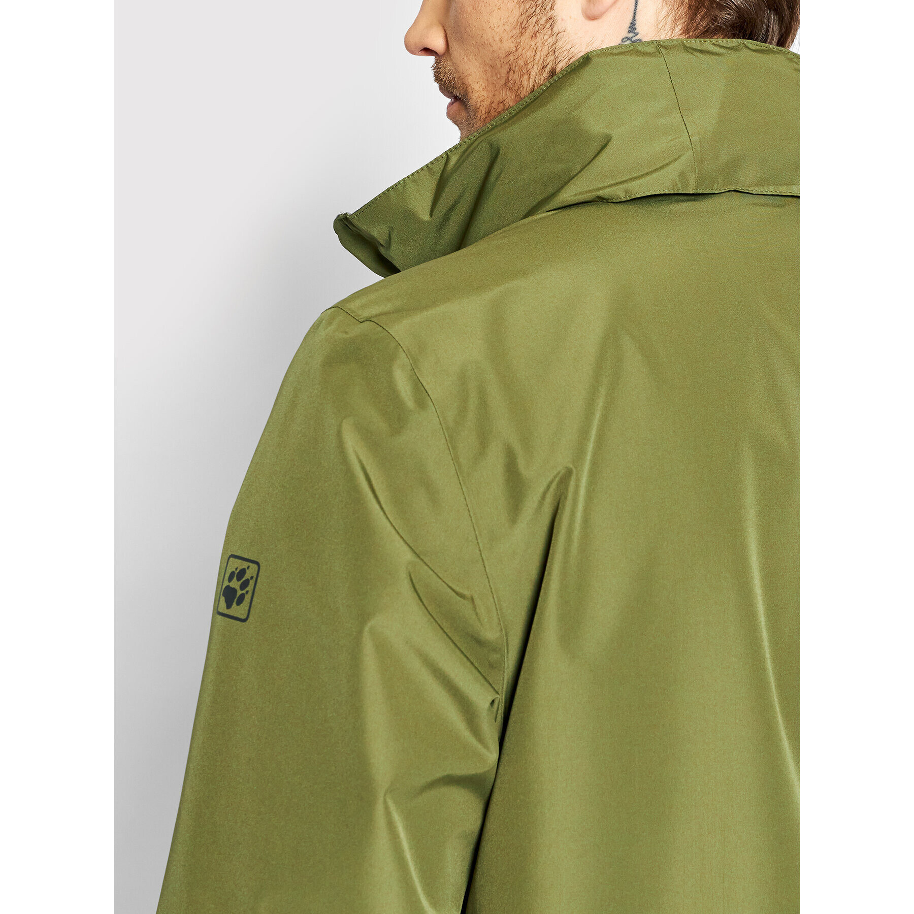 Jack Wolfskin Větrovka Stormy Point 1111141 Zelená Regular Fit - Pepit.cz