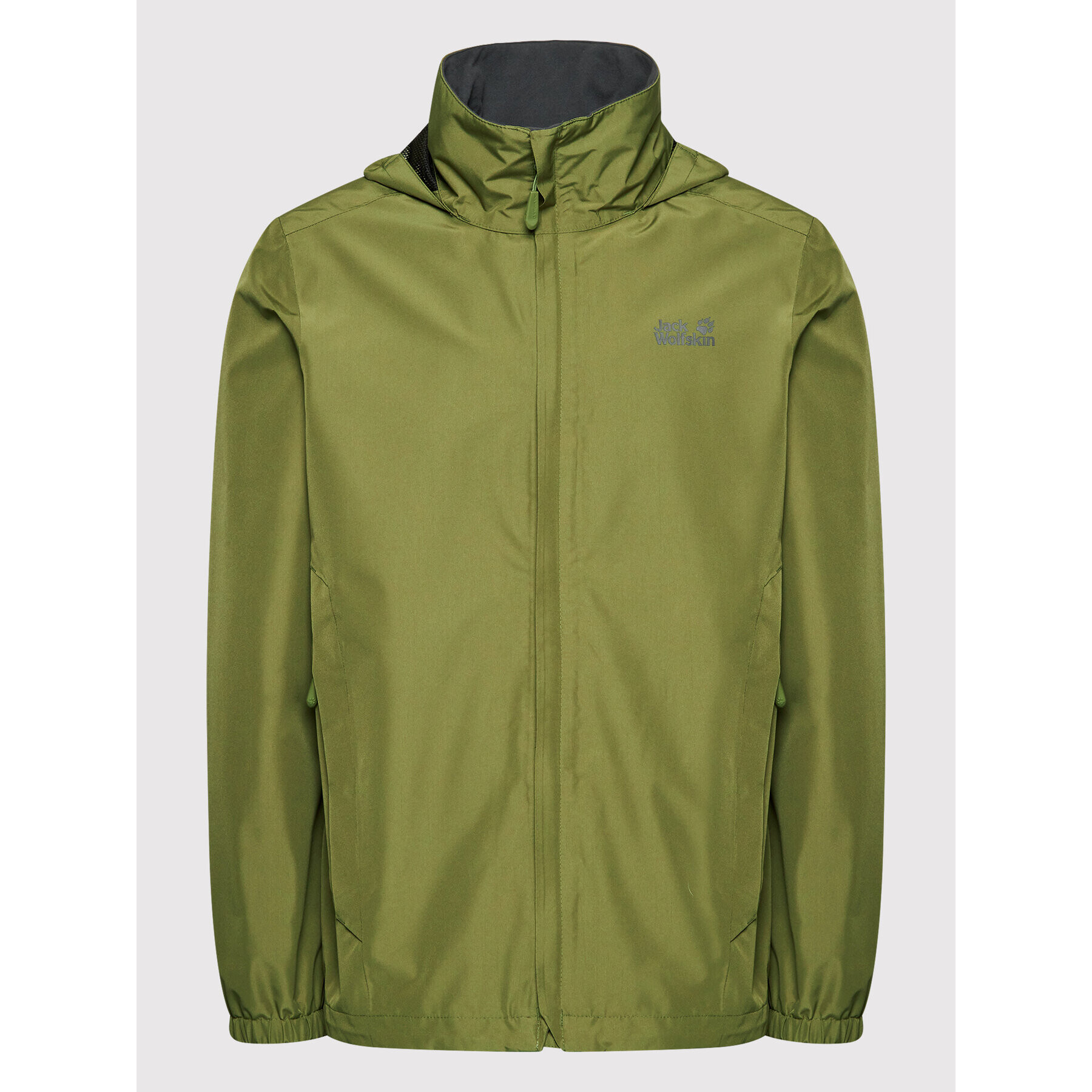 Jack Wolfskin Větrovka Stormy Point 1111141 Zelená Regular Fit - Pepit.cz