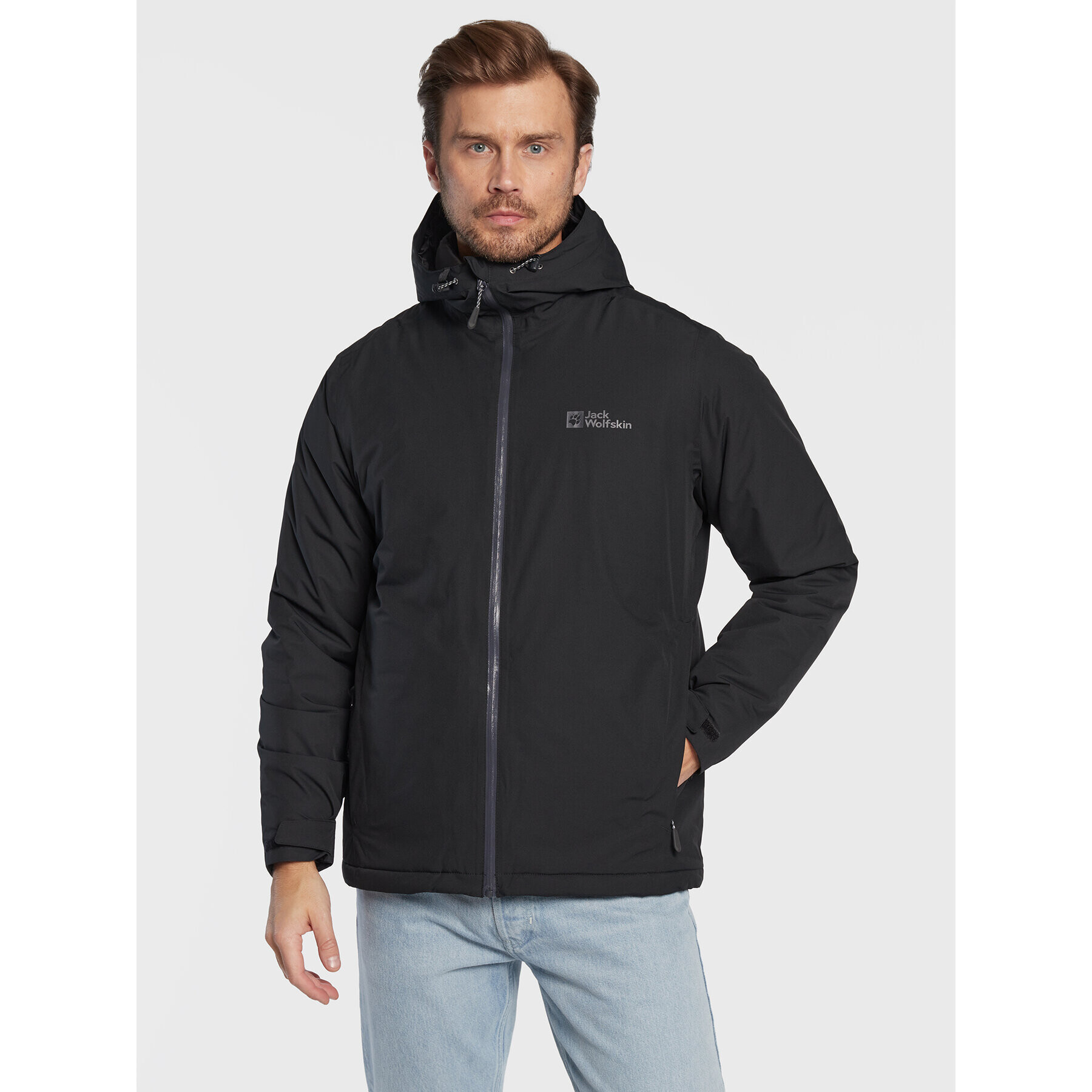 Jack Wolfskin Větrovka Wisper 1111723 Černá Regular Fit - Pepit.cz