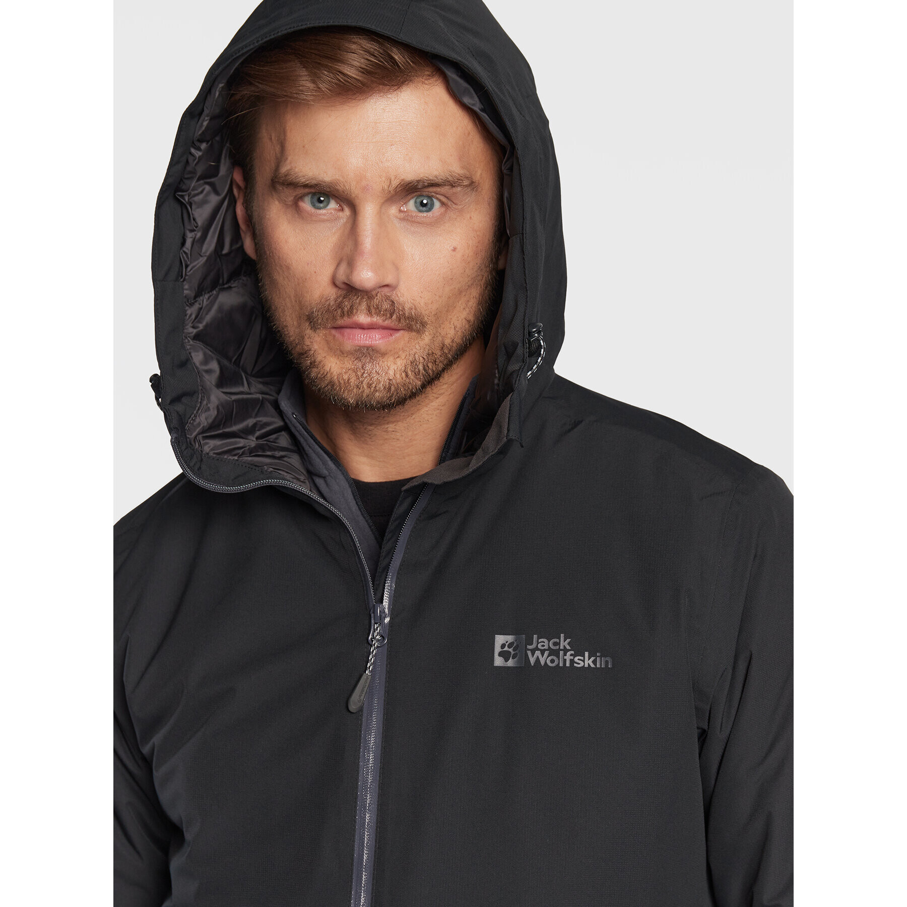 Jack Wolfskin Větrovka Wisper 1111723 Černá Regular Fit - Pepit.cz