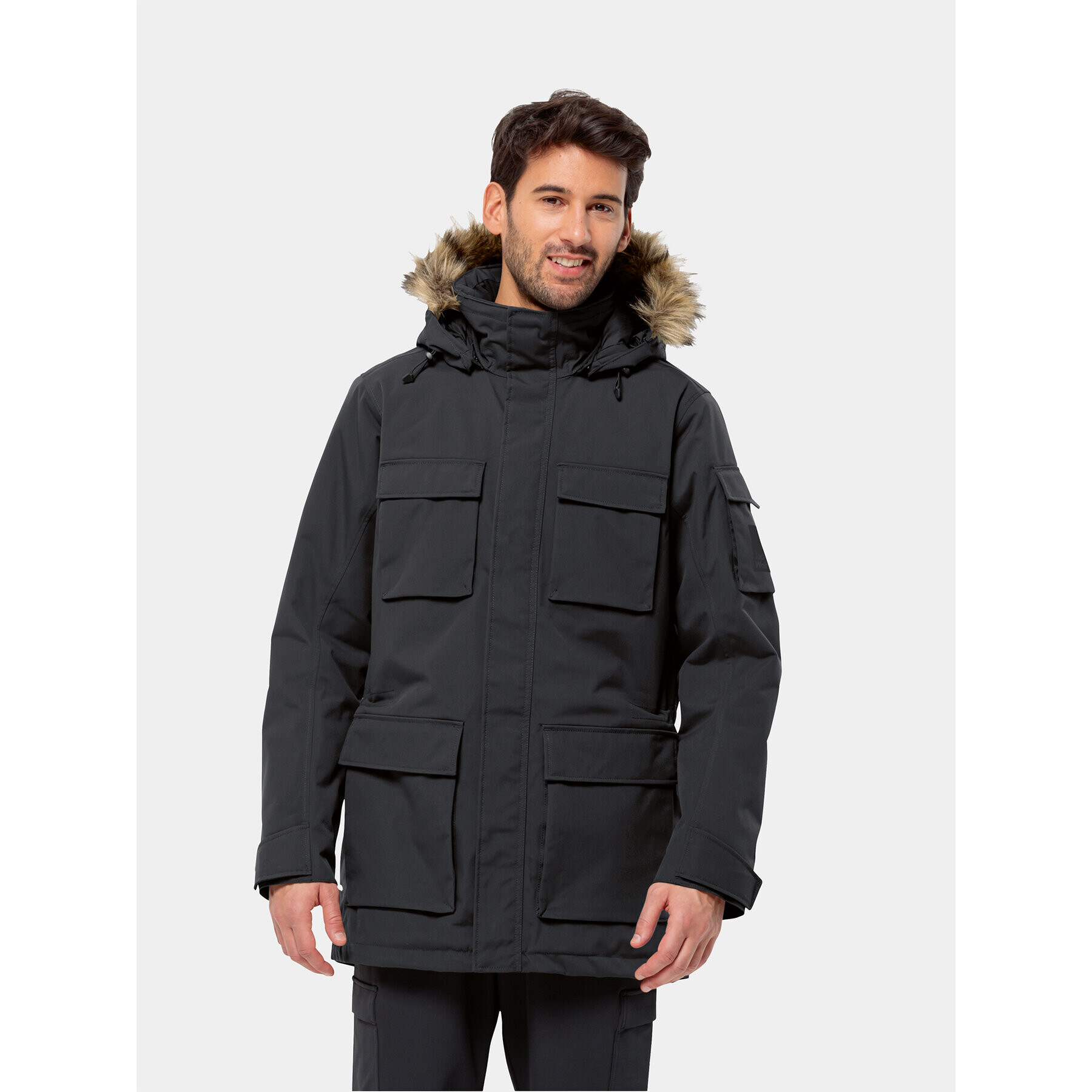 Jack Wolfskin Zimní bunda Glacier Canyon Parka 1107674 Černá Regular Fit - Pepit.cz