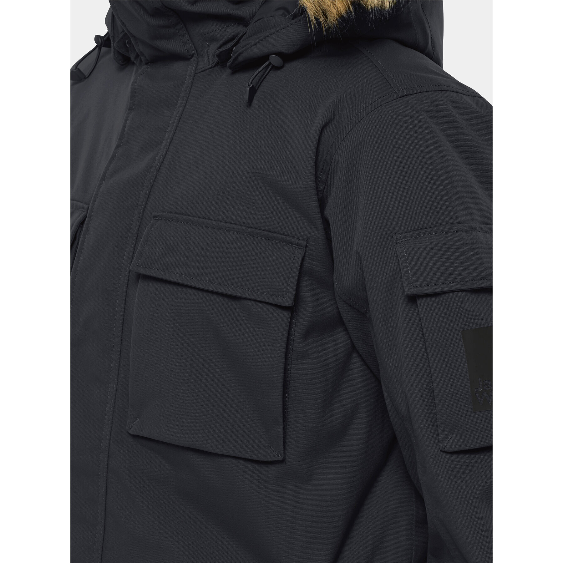 Jack Wolfskin Zimní bunda Glacier Canyon Parka 1107674 Černá Regular Fit - Pepit.cz