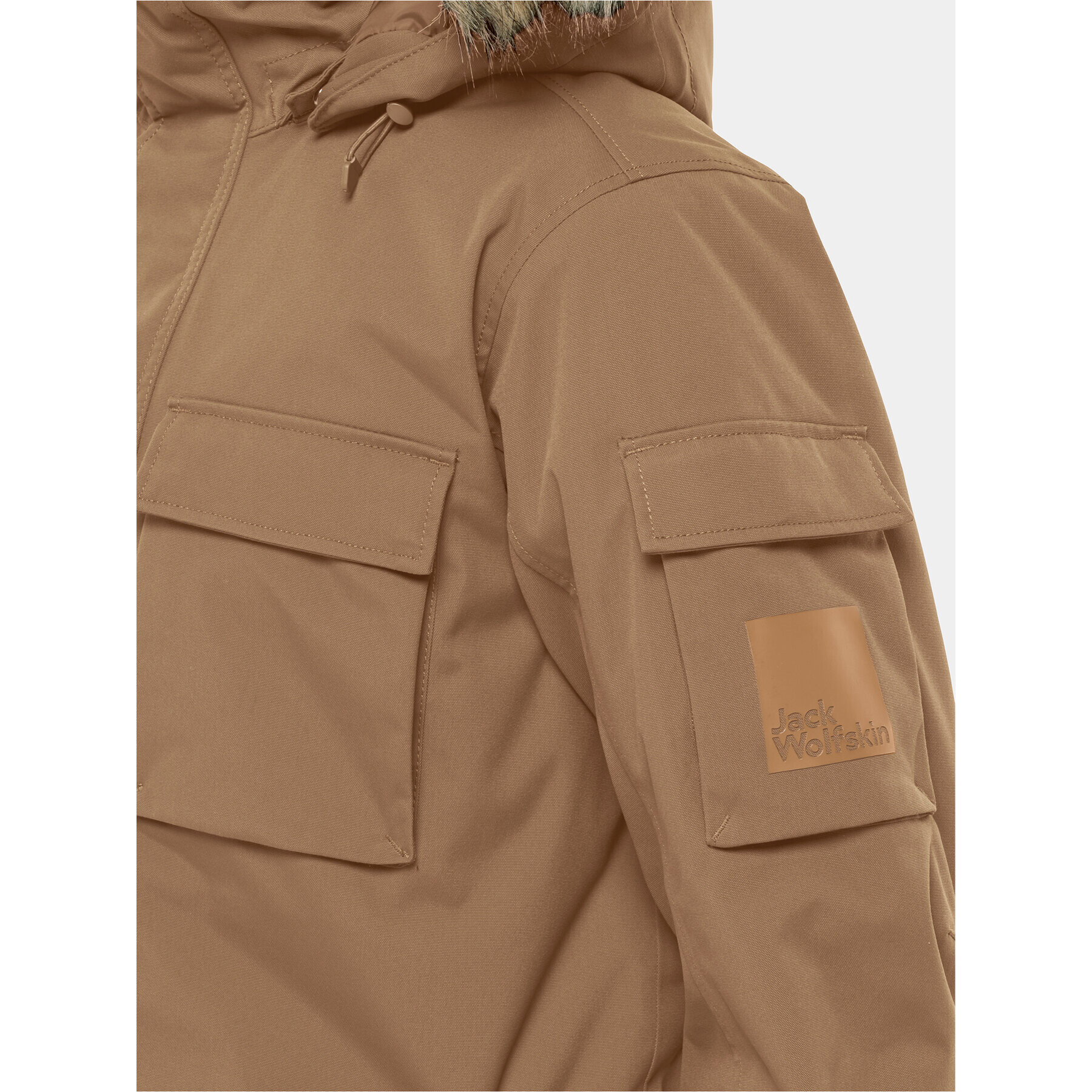 Jack Wolfskin Zimní bunda Glacier Canyon Parka 1107674 Hnědá Regular Fit - Pepit.cz