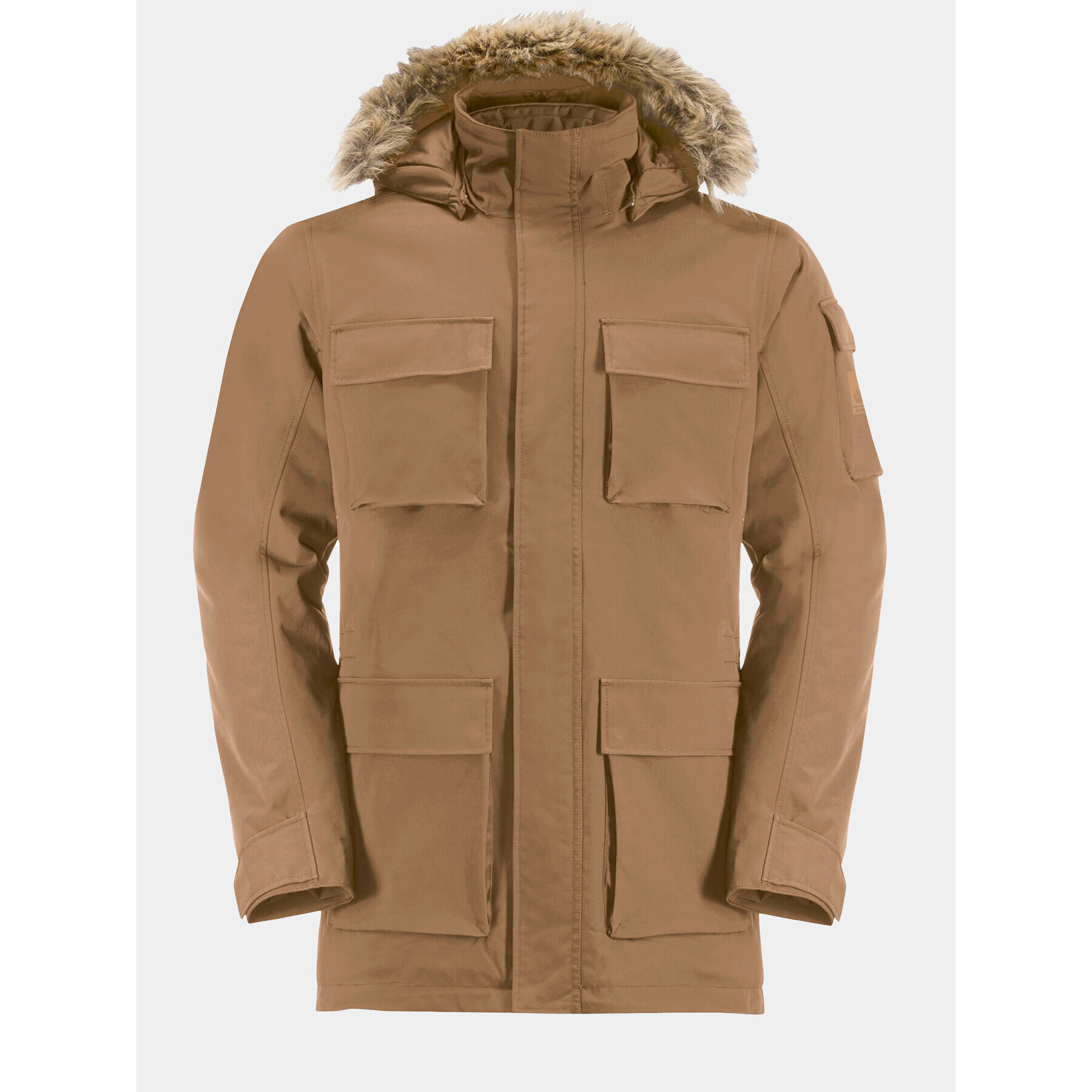 Jack Wolfskin Zimní bunda Glacier Canyon Parka 1107674 Hnědá Regular Fit - Pepit.cz